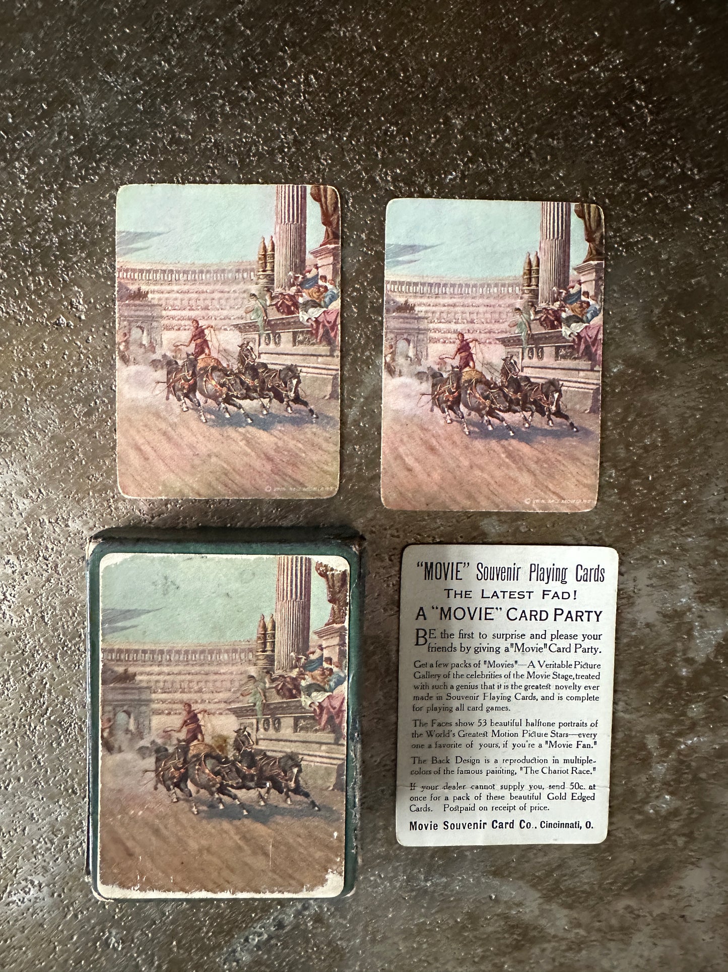 Movie Souvenir Playing Cards - 1916