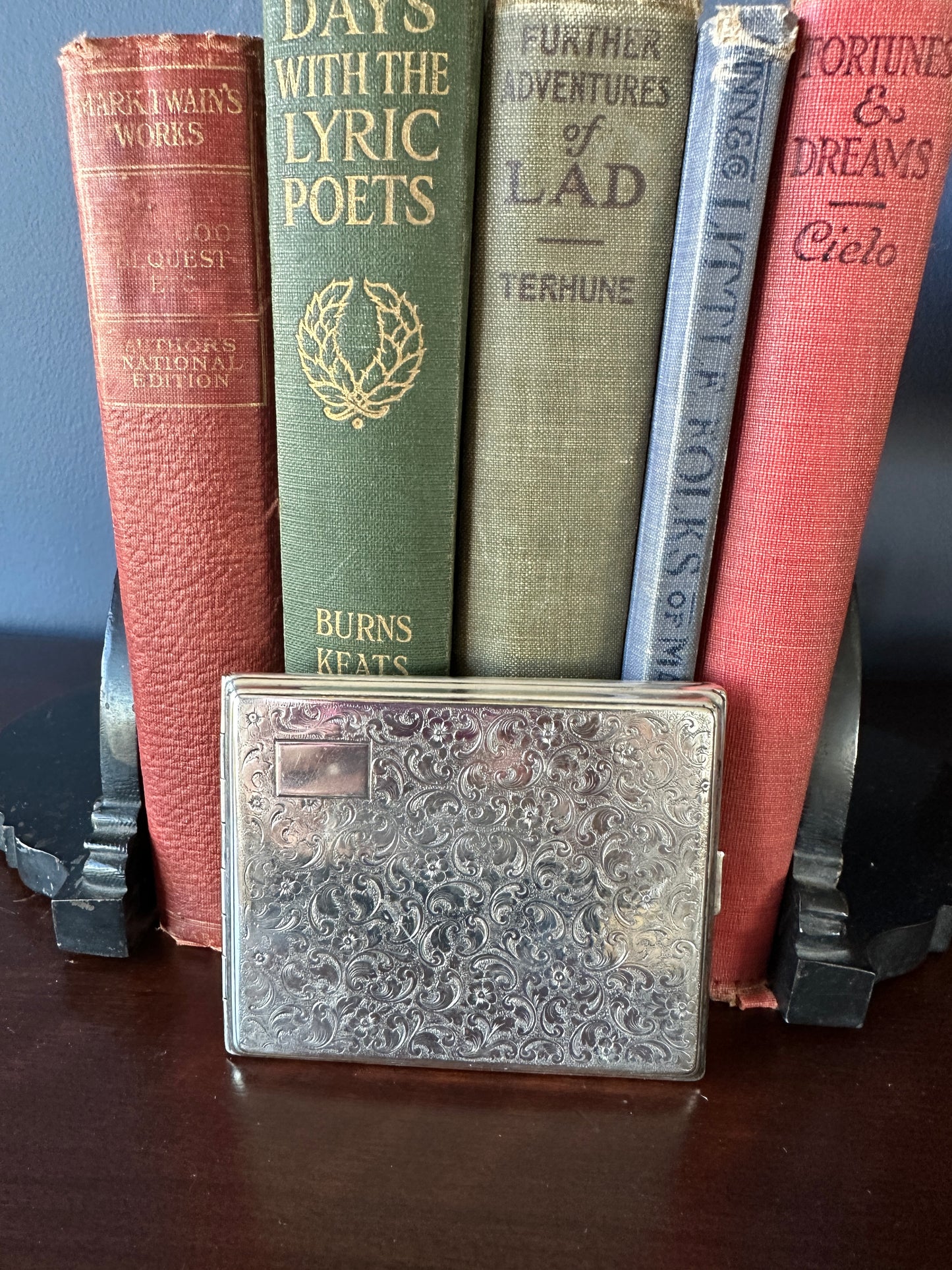 Floral Alpacca Cigarette Case