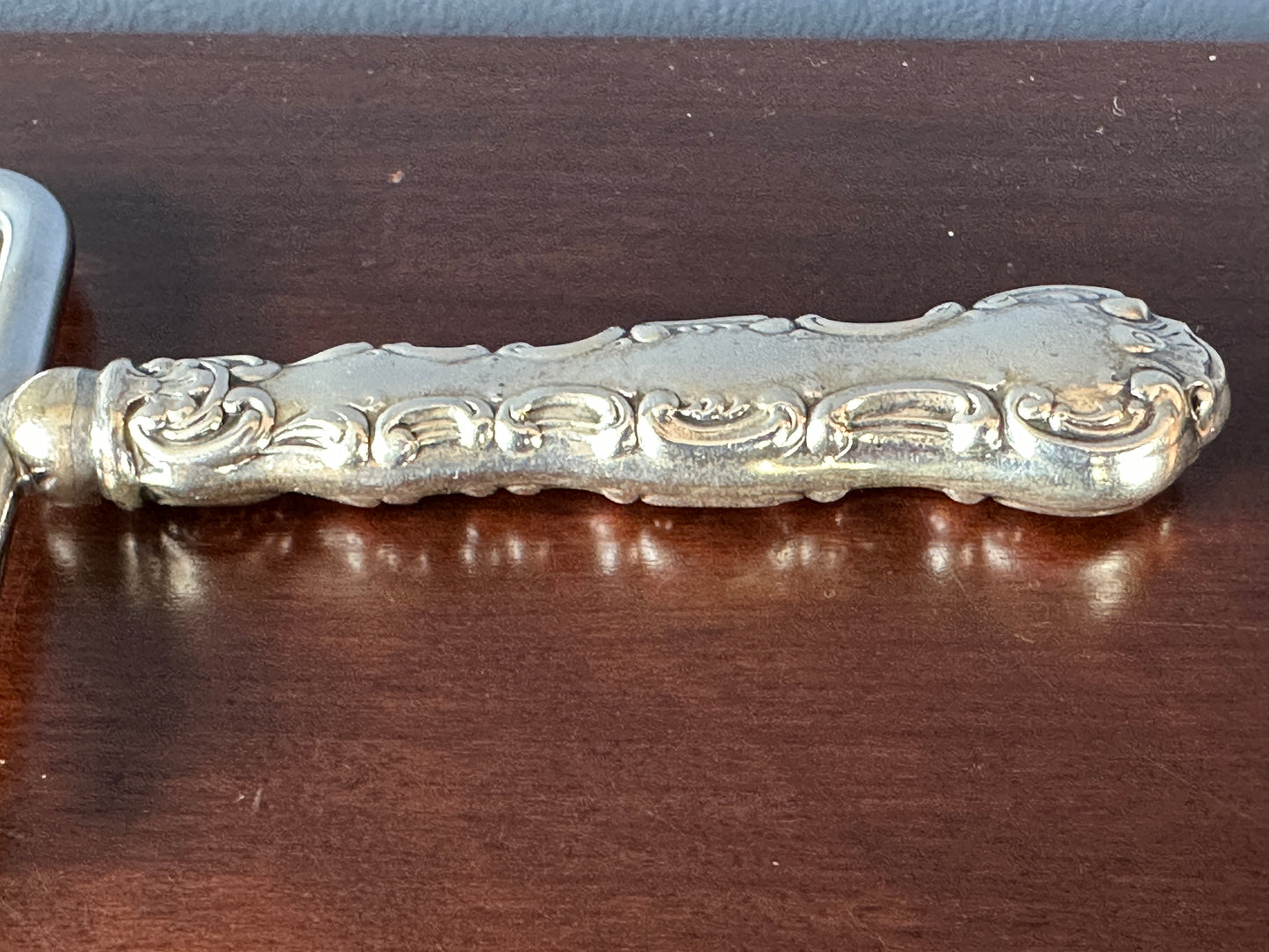 Sterling Handle Cake / Cheese Slicer (Birks)