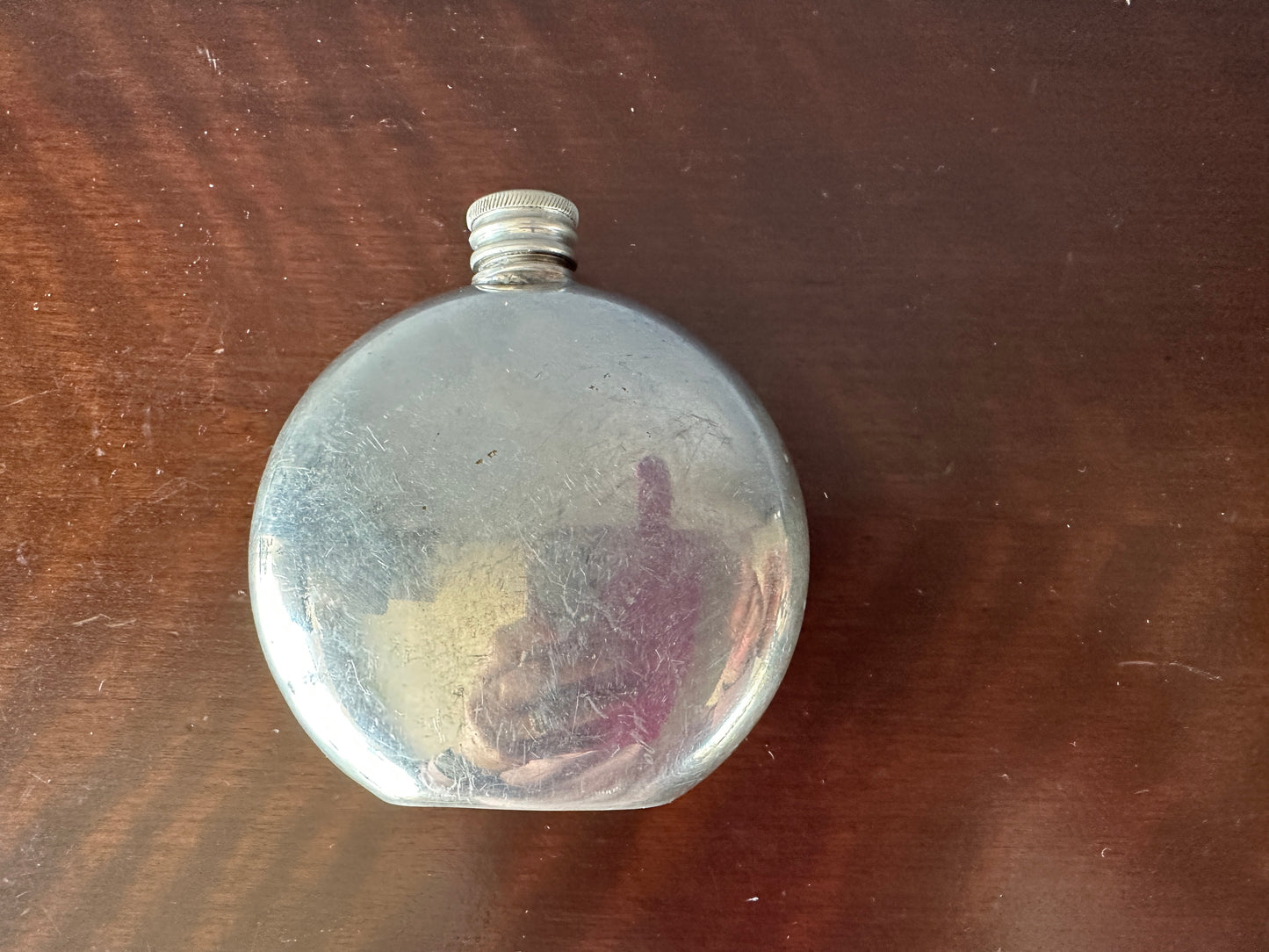 Birks English Pewter 7 oz Porthole Hip Flask