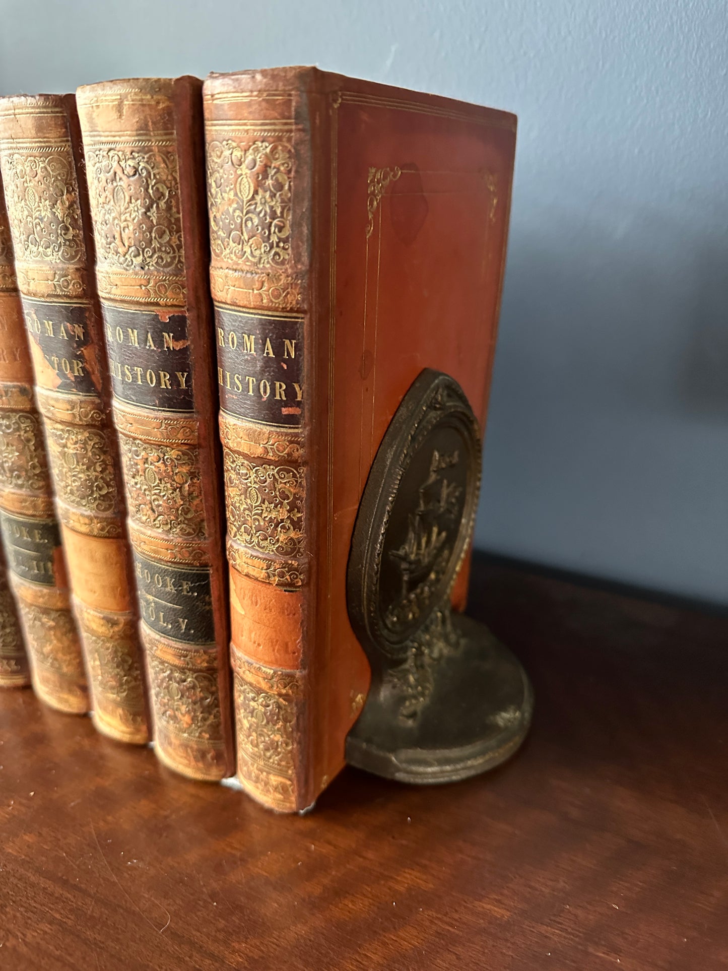 Bradley & Hubbard Bookends with a Nautical Motif