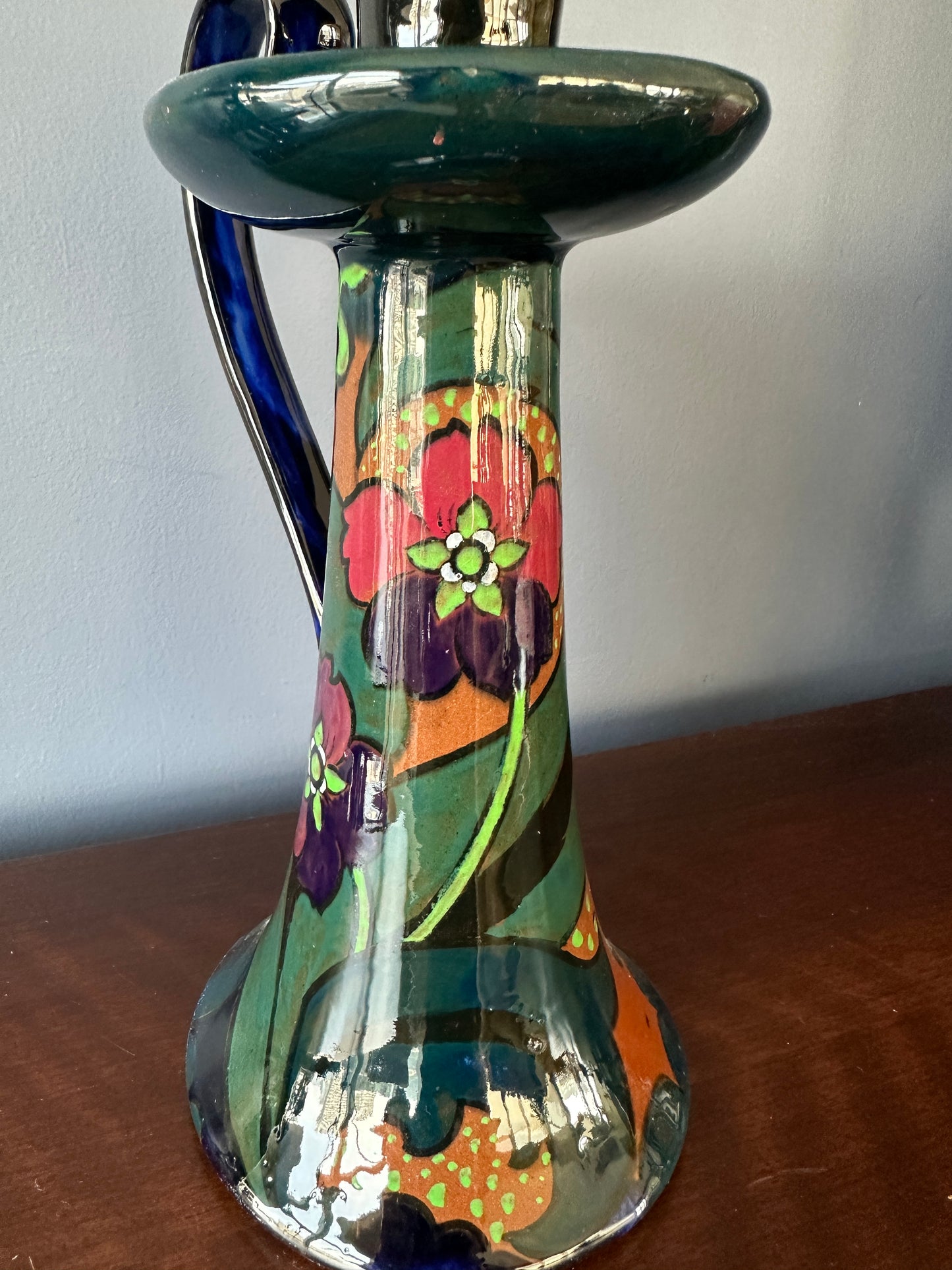 Canning Pottery Co "Decoro" Candlestick Holder