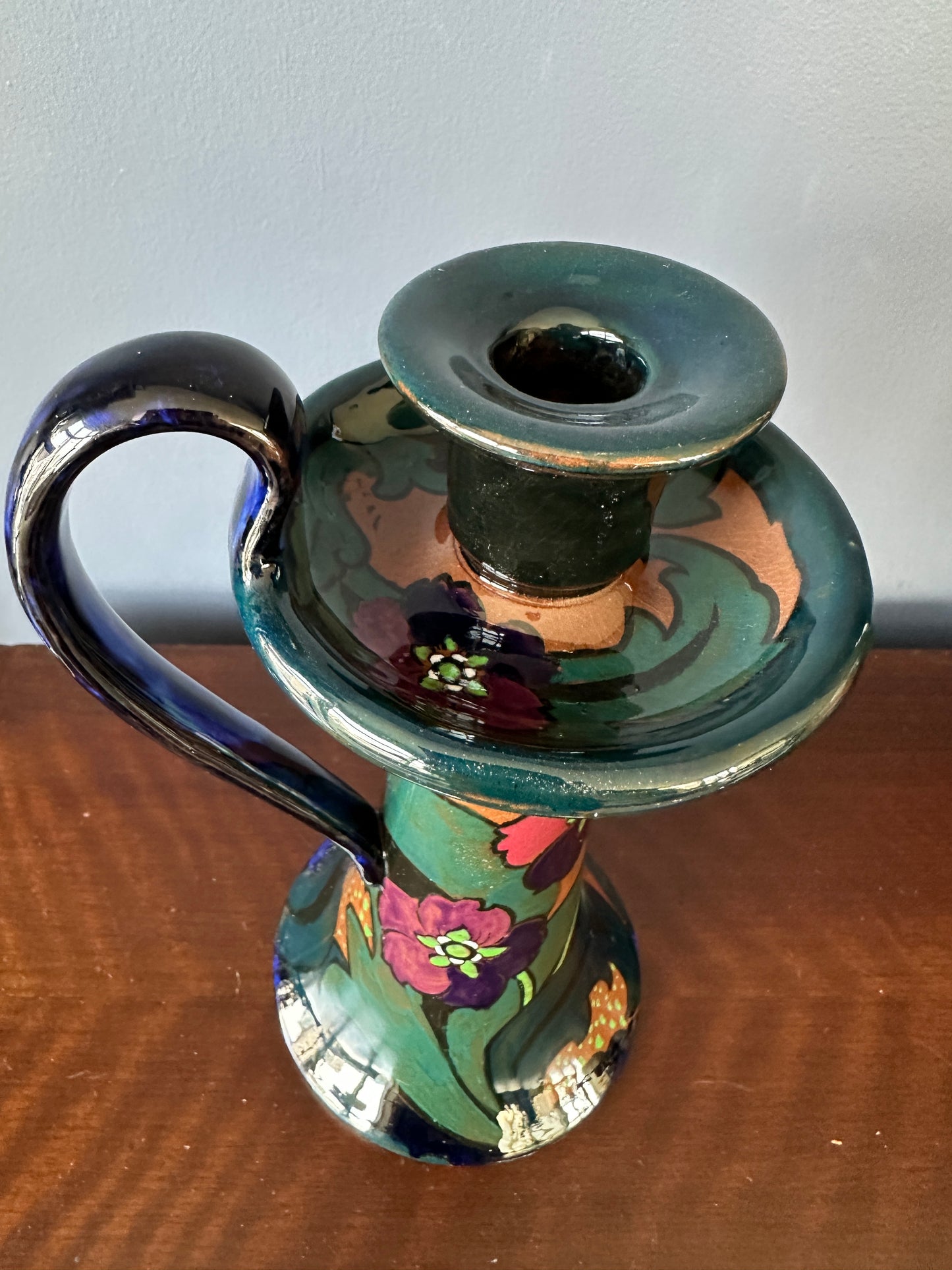 Canning Pottery Co "Decoro" Candlestick Holder
