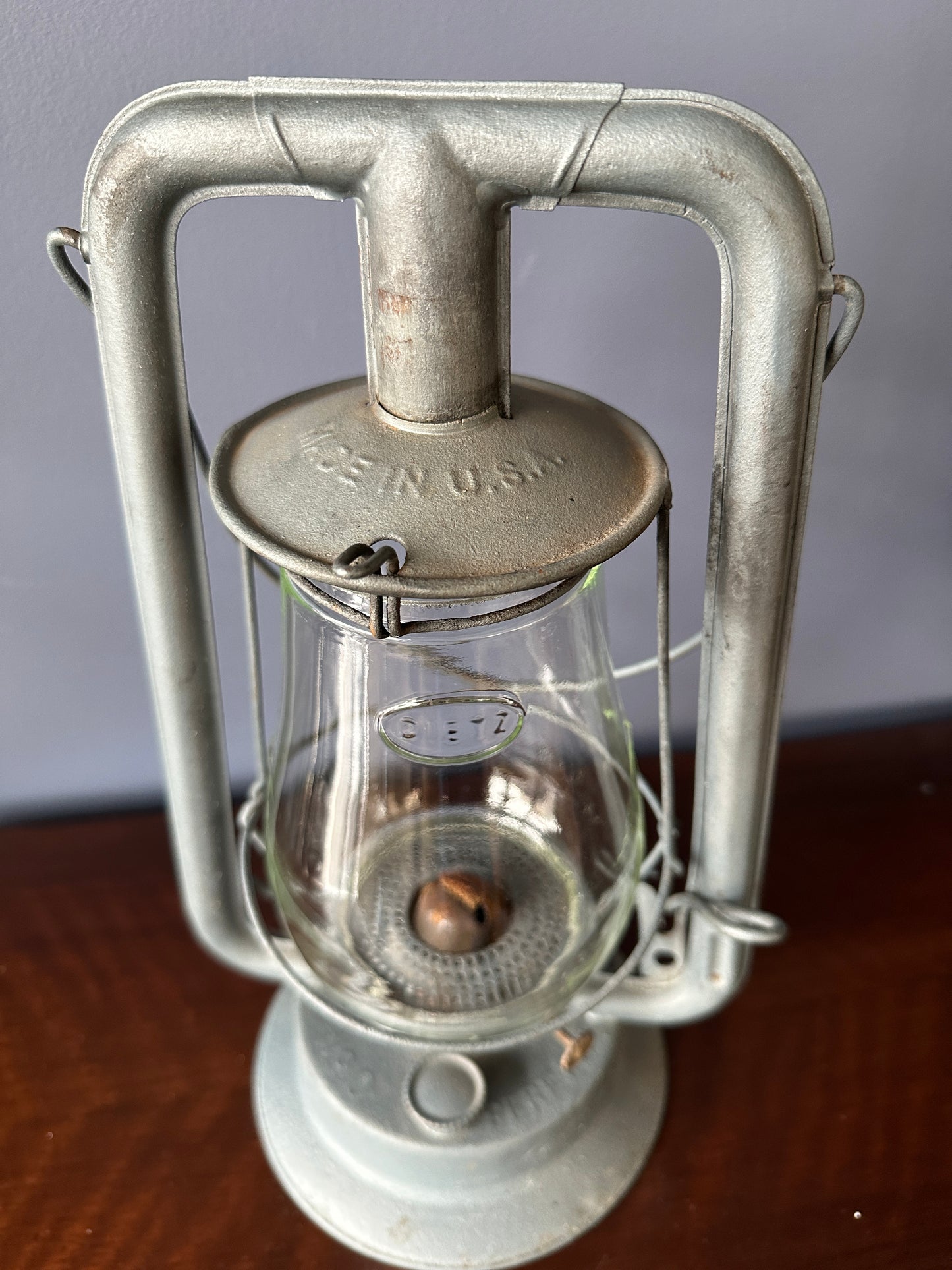 Defiance Lantern & Stamping Company No. 0 "Perfect" Side-Lift Hot Blast Tubular Lantern