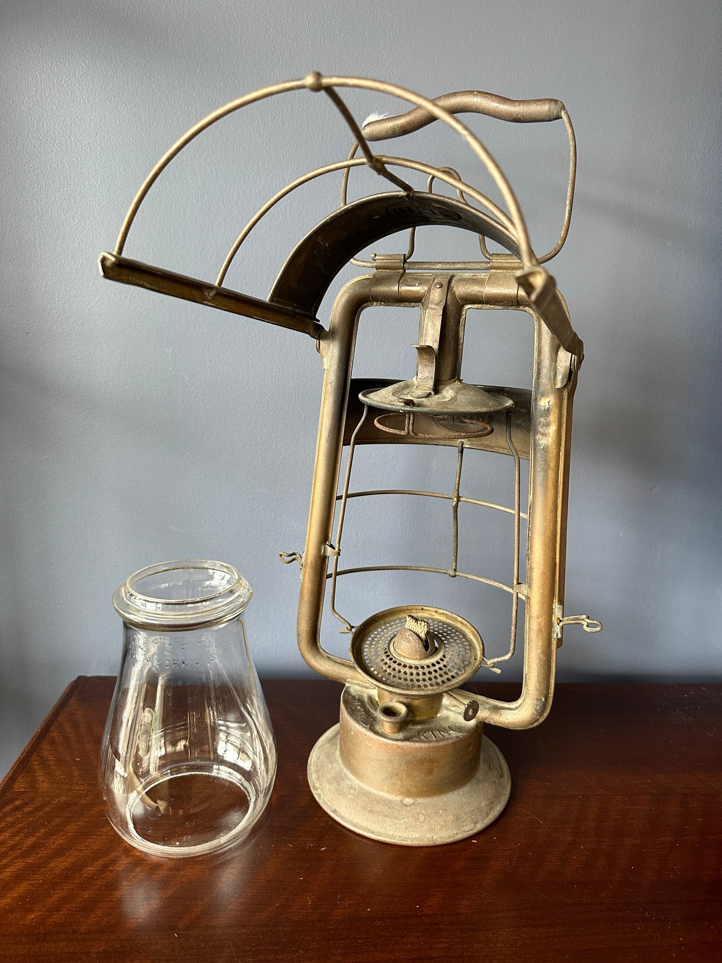 Dietz King Fire Dept Hot Blast Tubular Oil Lantern