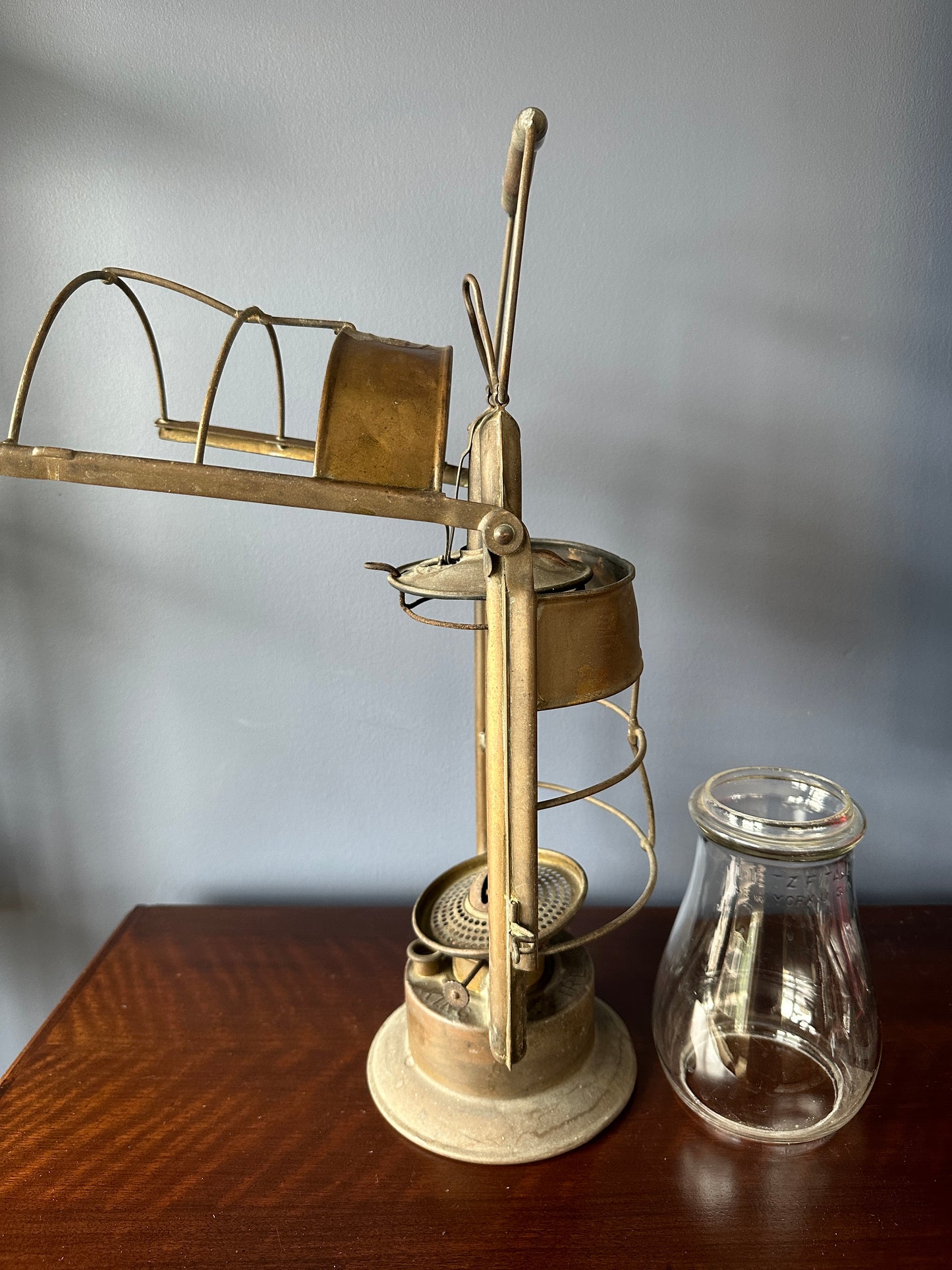 Dietz King Fire Dept Hot Blast Tubular Oil Lantern