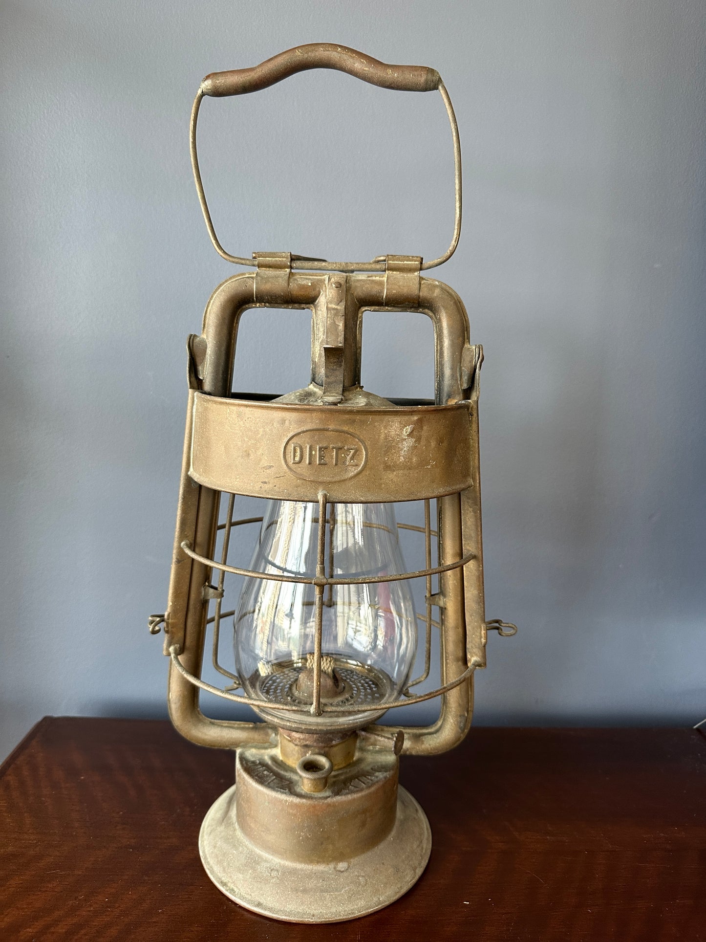 Dietz King Fire Dept Hot Blast Tubular Oil Lantern