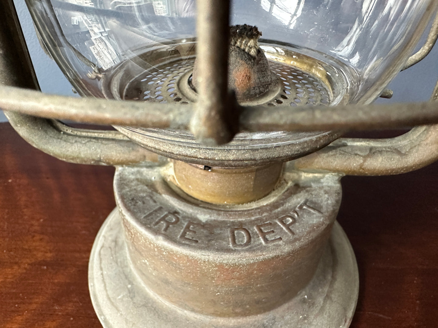 Dietz King Fire Dept Hot Blast Tubular Oil Lantern