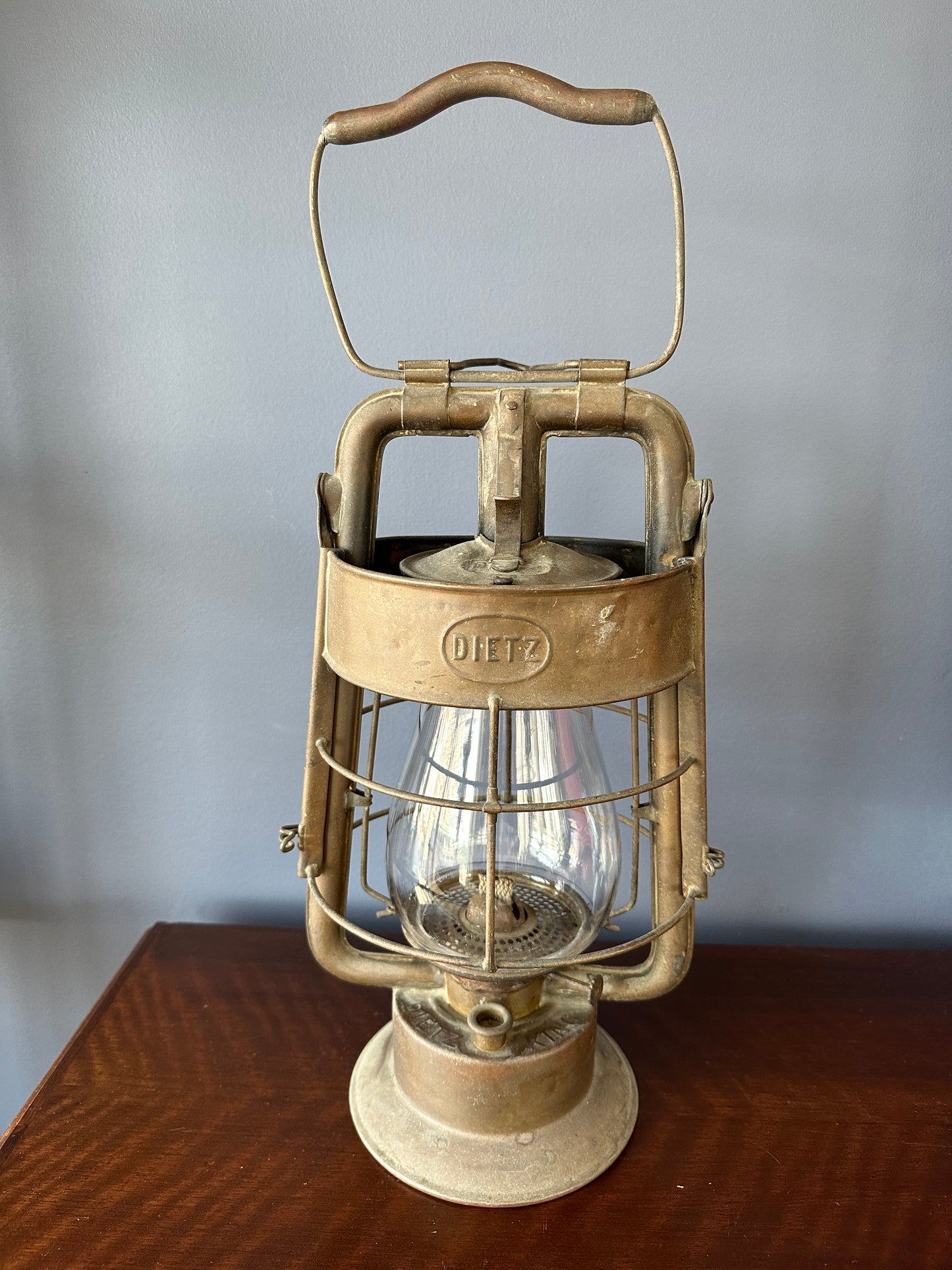Dietz King Fire Dept Hot Blast Tubular Oil Lantern