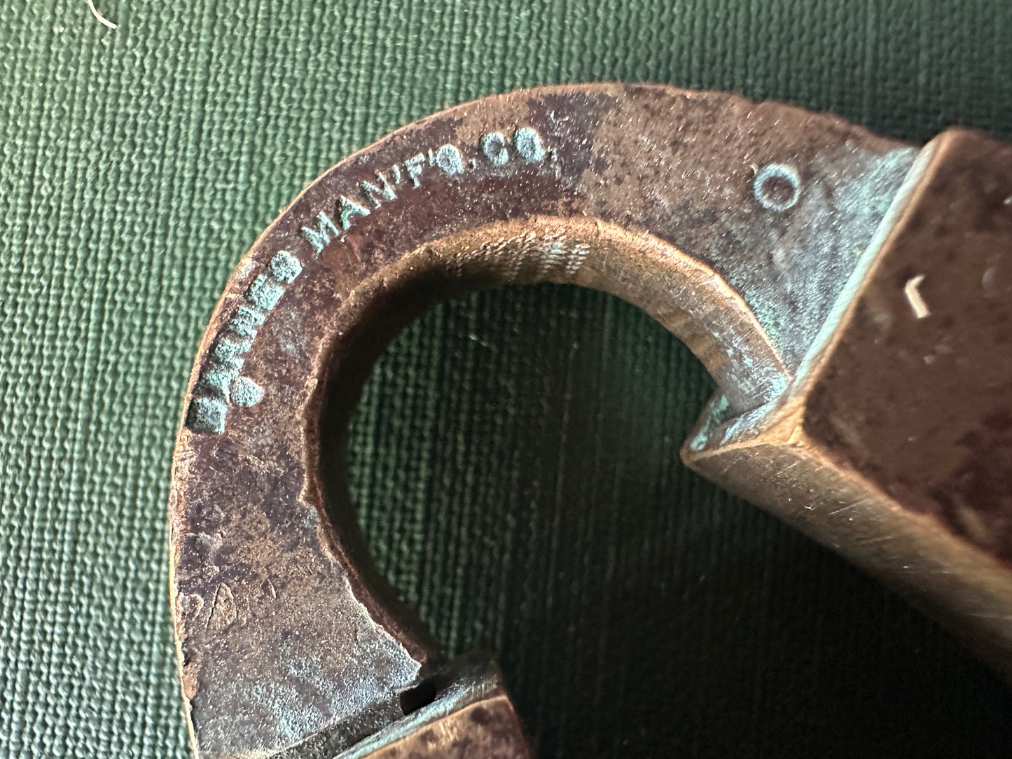 Brass Horseshoe "Good Luck" Padlock with Key