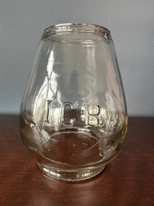 Intercolonial Railway of Canada Railway Lantern Glass Globe Shade
