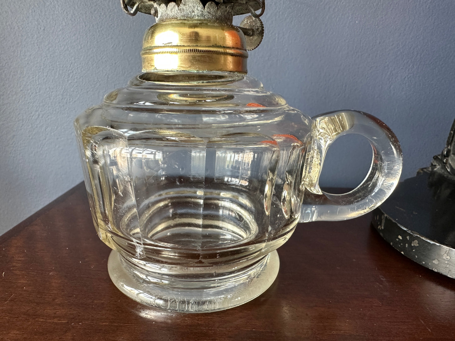 Small Glass Finger Oil Lamp