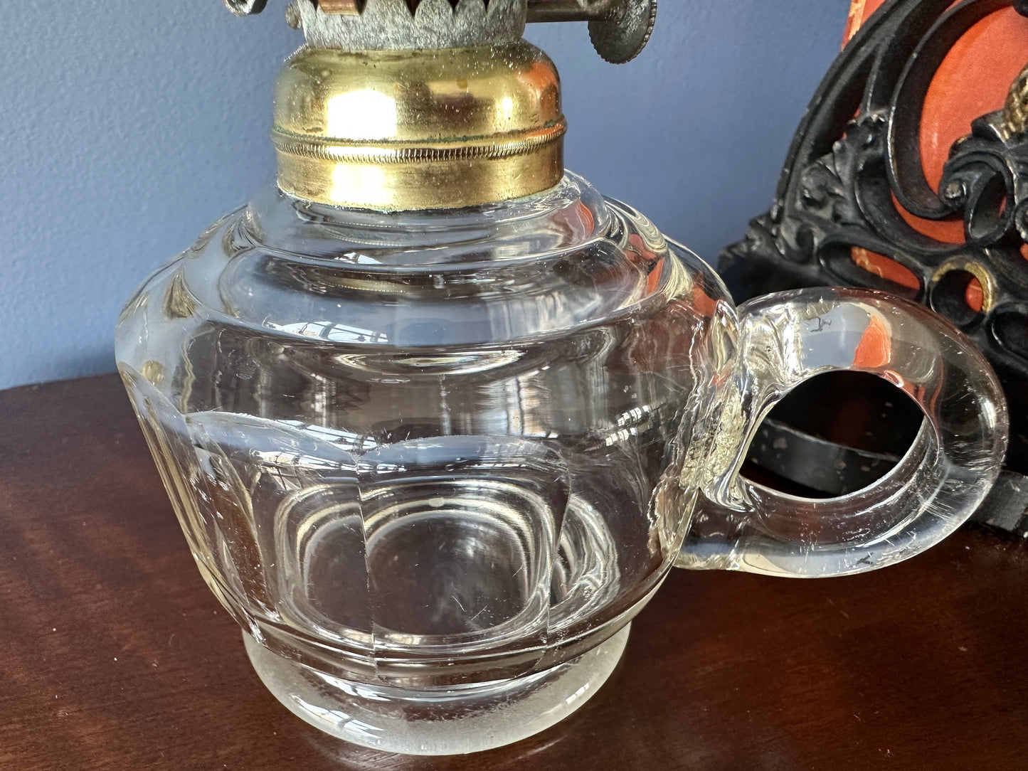 Small Glass Finger Oil Lamp