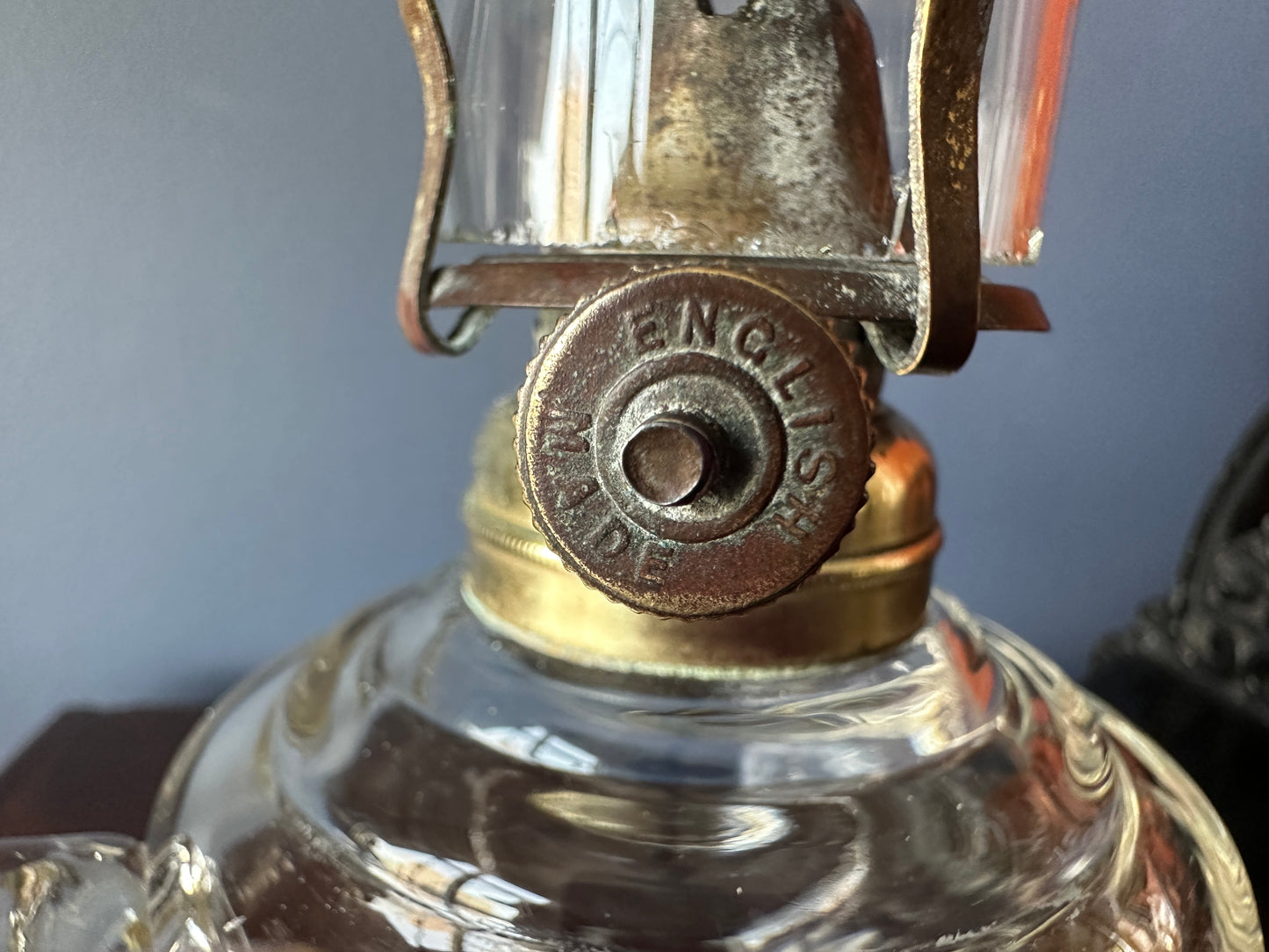 Small Glass Finger Oil Lamp