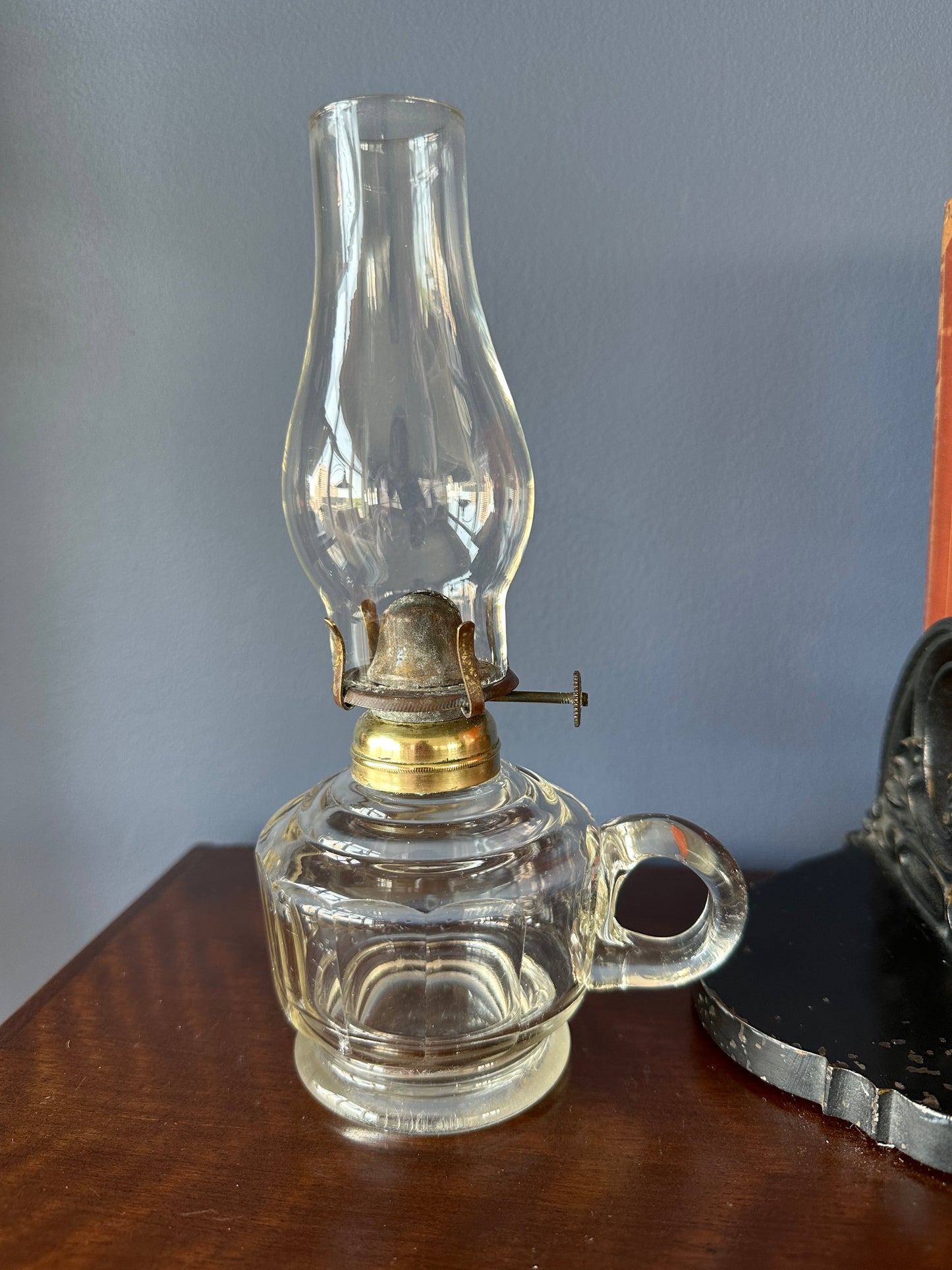 Small Glass Finger Oil Lamp