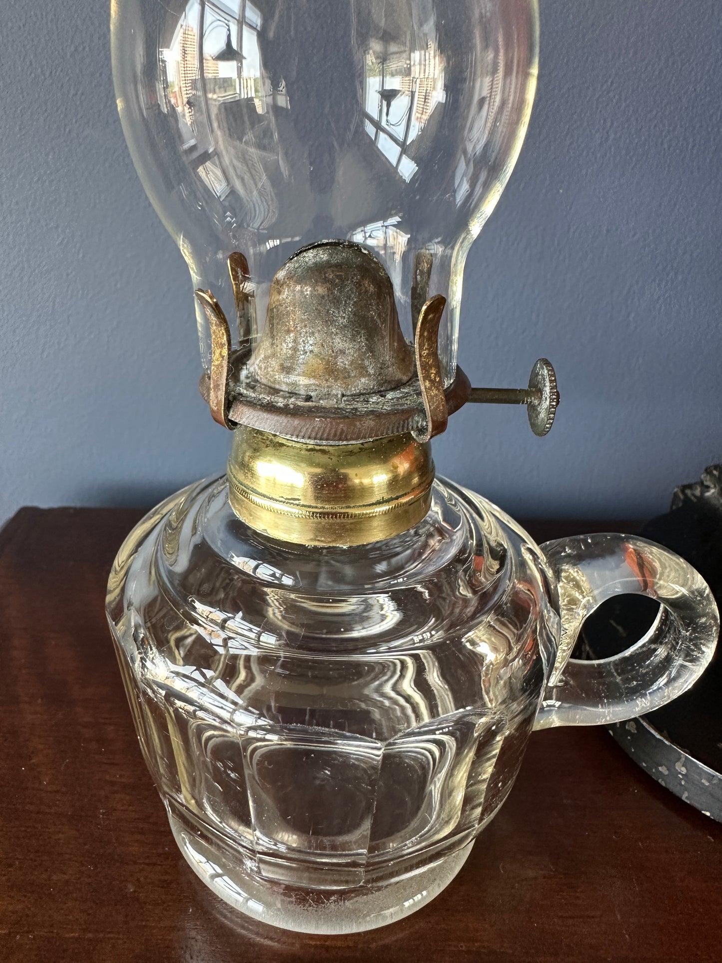 Small Glass Finger Oil Lamp