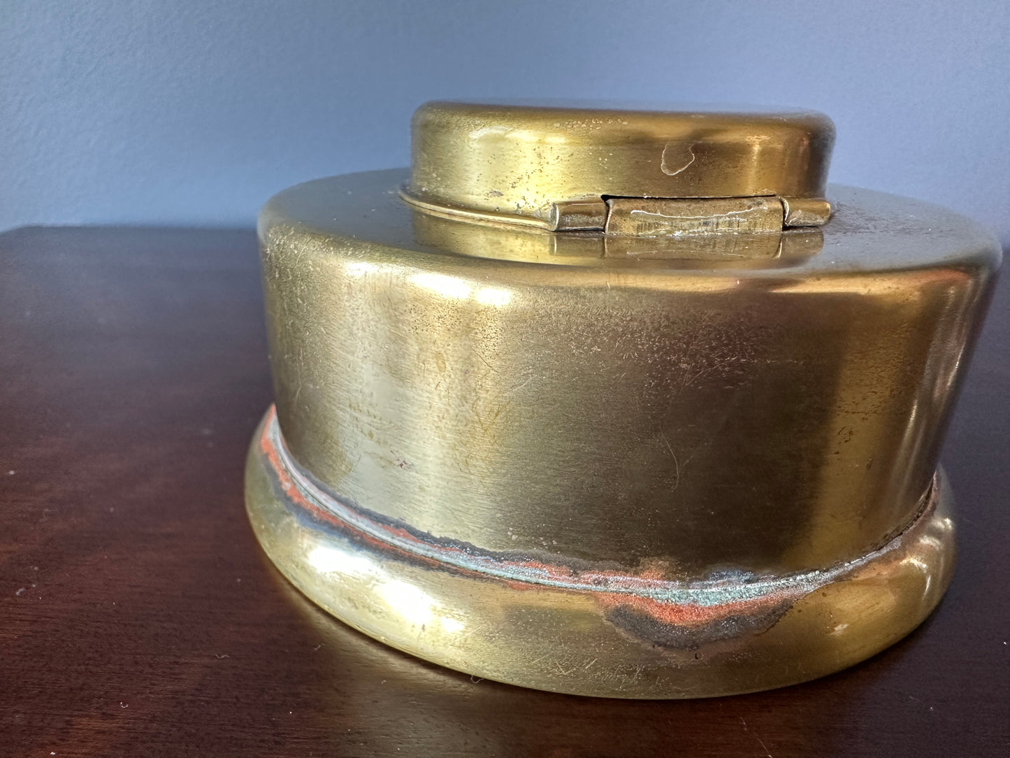 Art Deco Kronheim and Oldenbusch Brass Inkwell