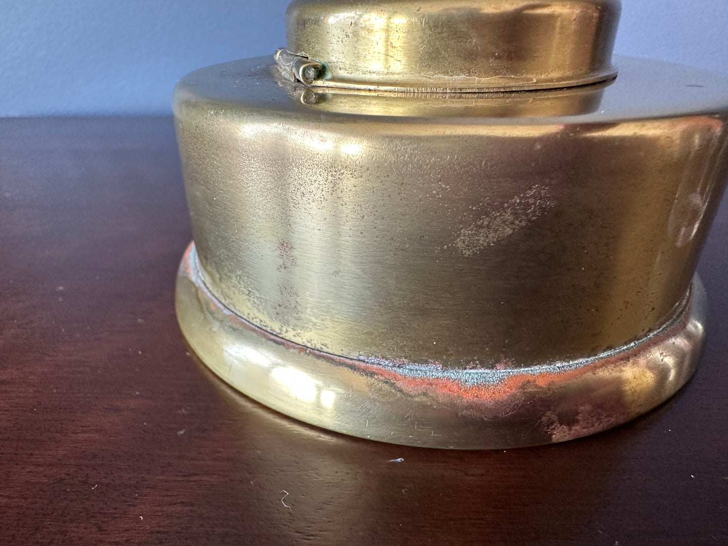 Art Deco Kronheim and Oldenbusch Brass Inkwell