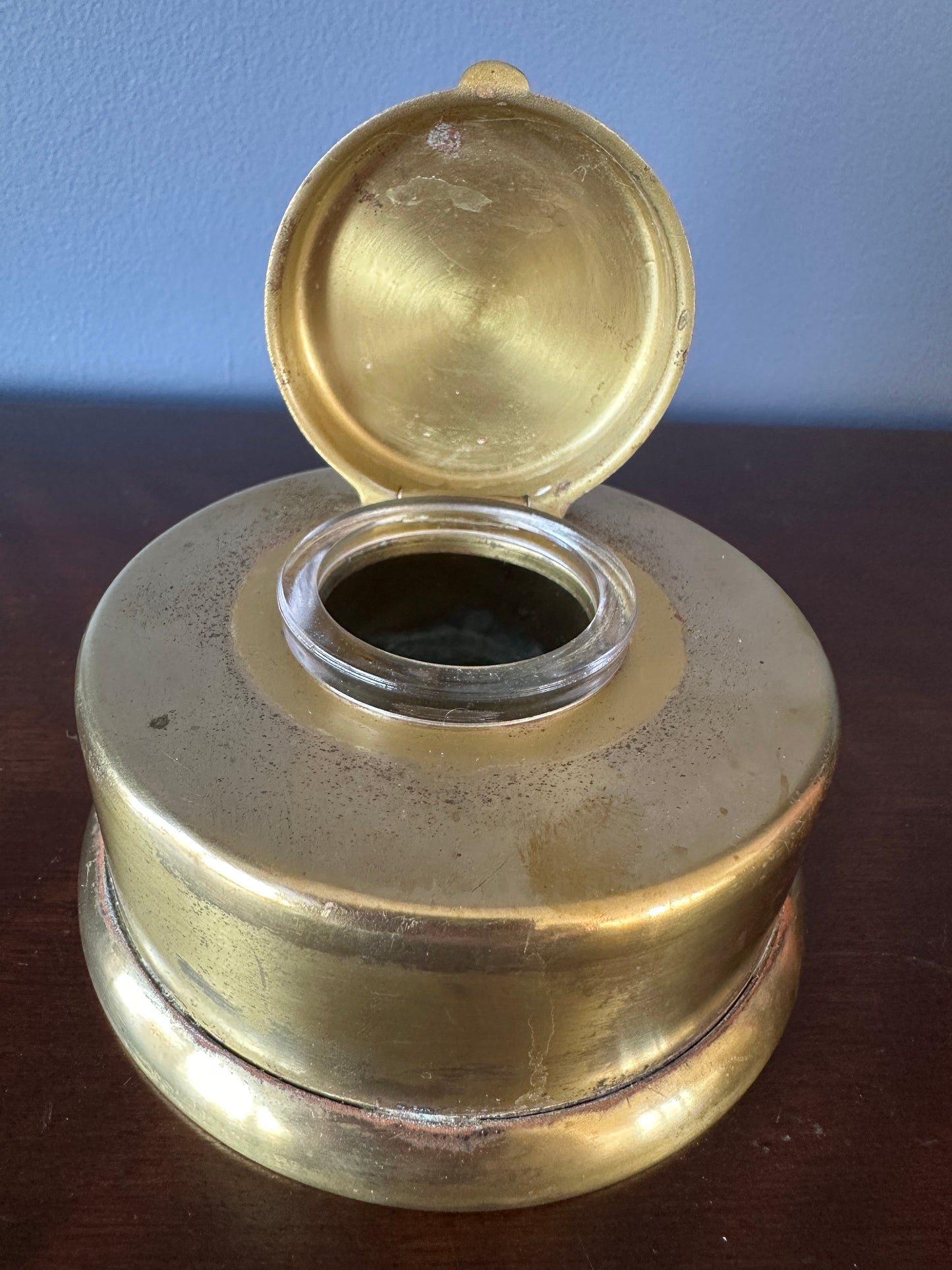Art Deco Kronheim and Oldenbusch Brass Inkwell
