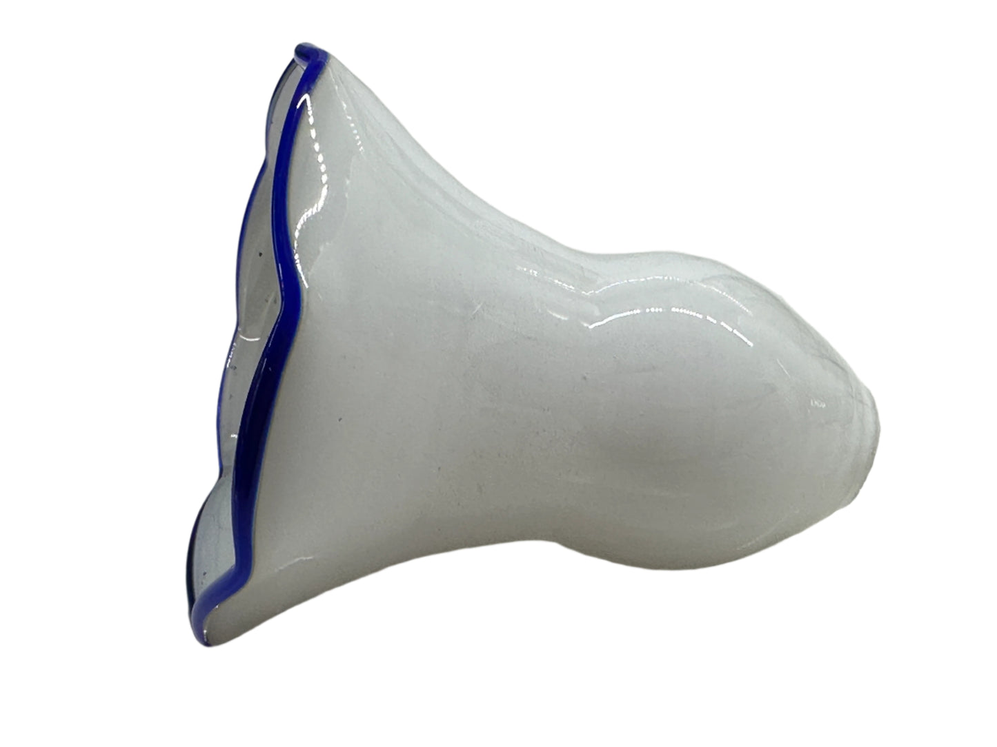 Hand Blown Milk Glass Oil Lantern Smoke Bell