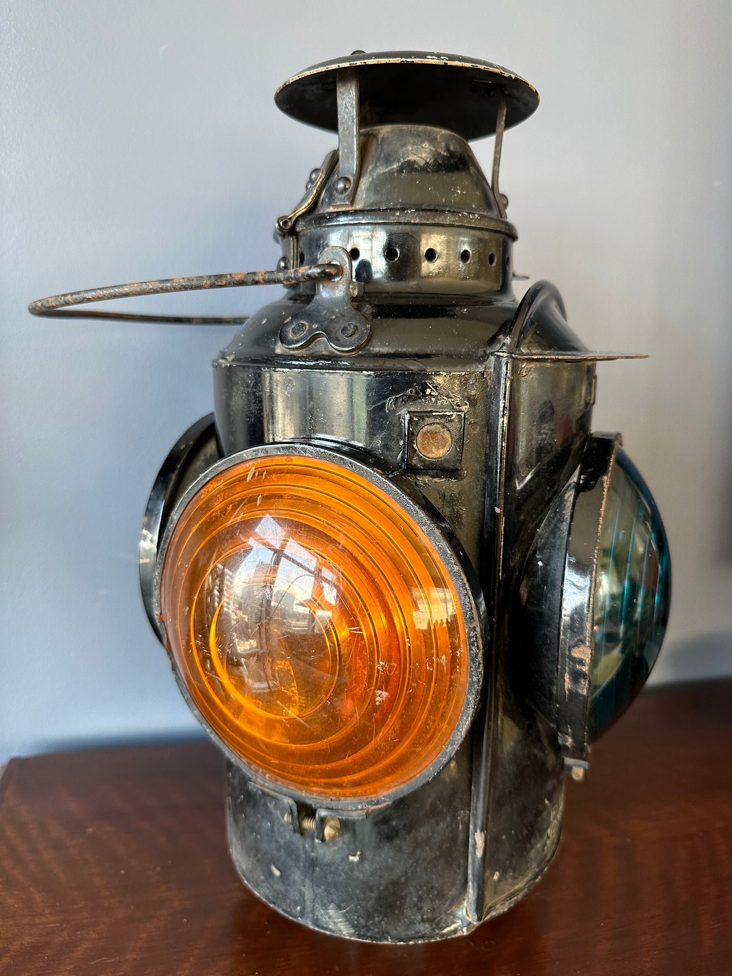 CNR Hiram Piper Railroad Switch Lamp - Green and Amber Lenses