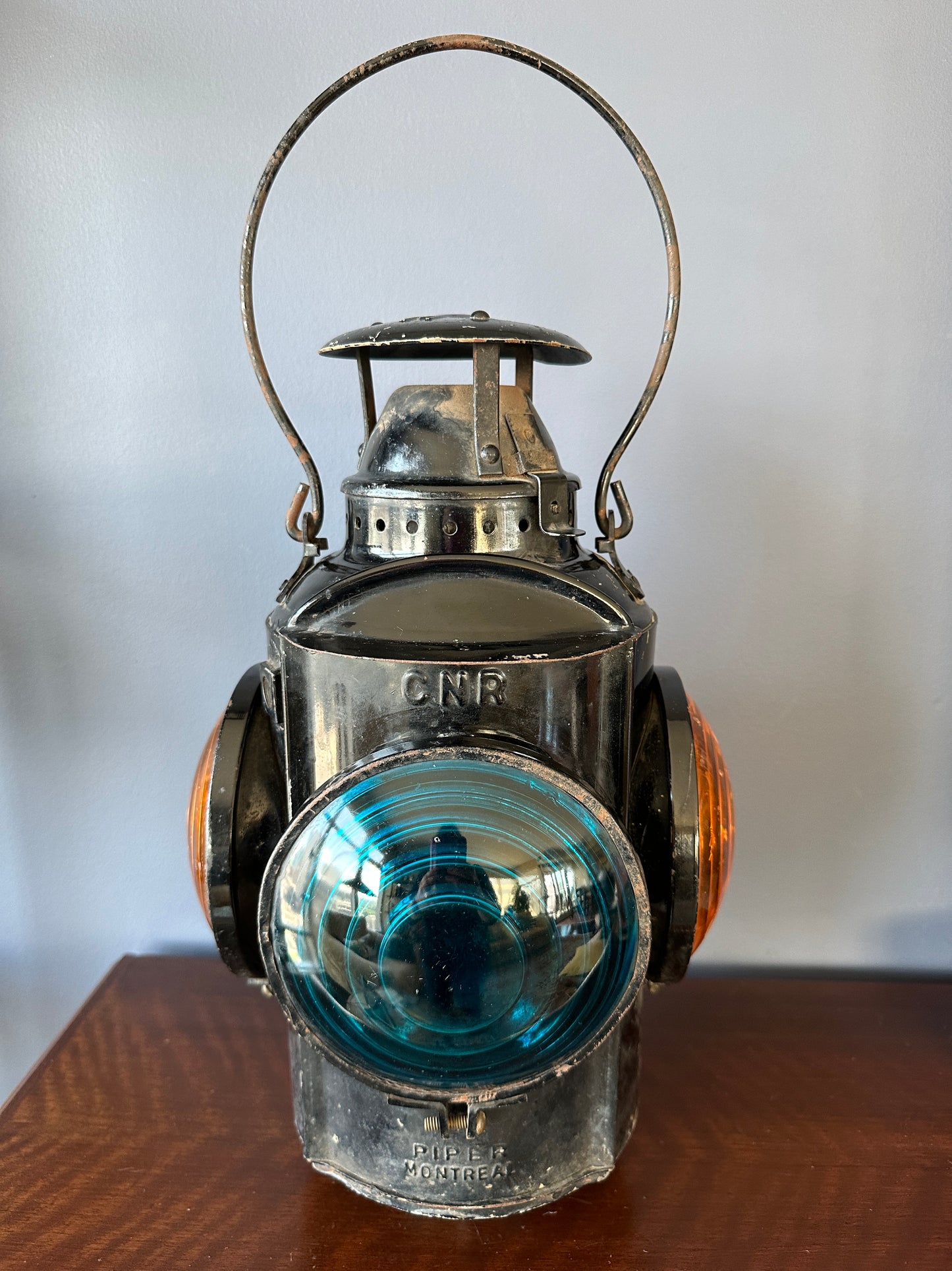 CNR Hiram Piper Railroad Switch Lamp - Green and Amber Lenses