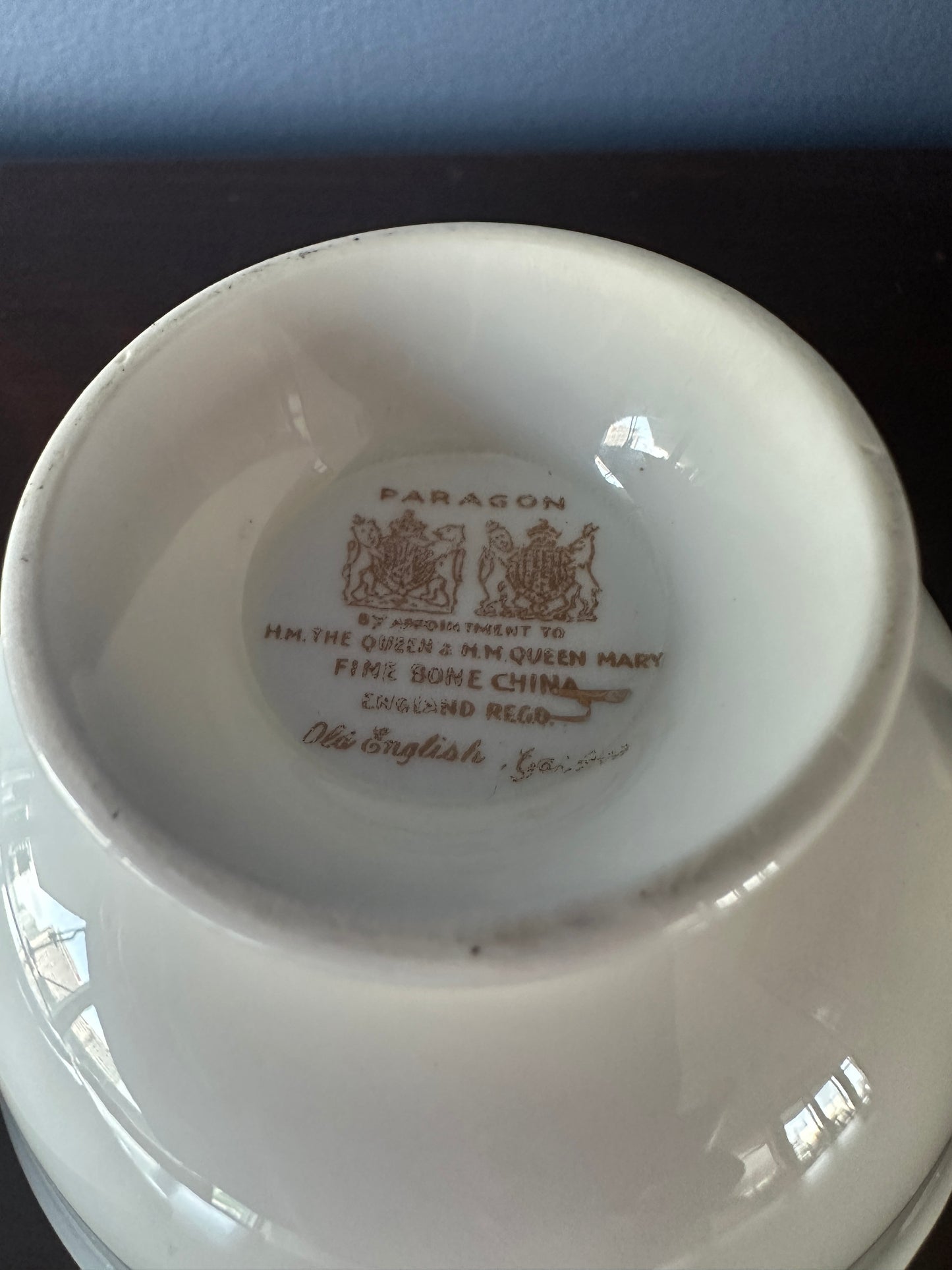 Paragon Double-Warranted Old English Garden Teacup and Saucer