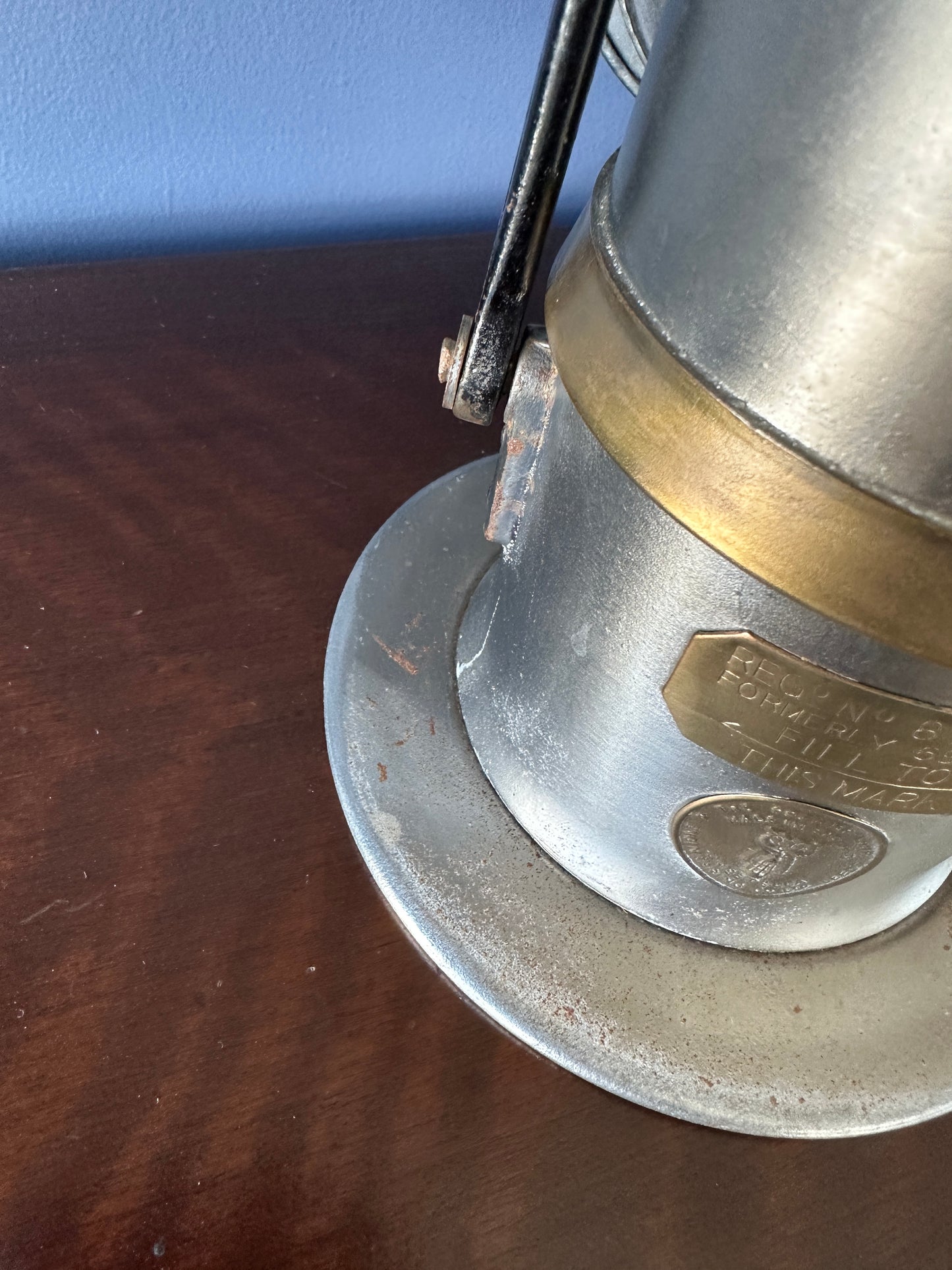 Premier Lamp and Engineering Co "Crestella" Carbide Railway Lantern