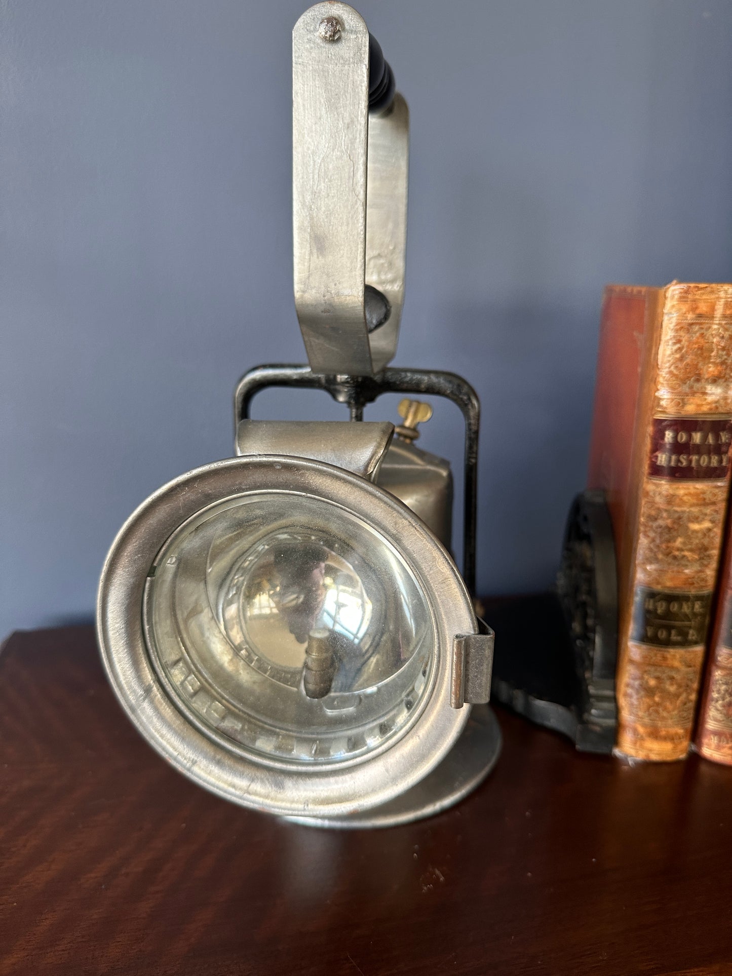 Premier Lamp and Engineering Co "Crestella" Carbide Railway Lantern