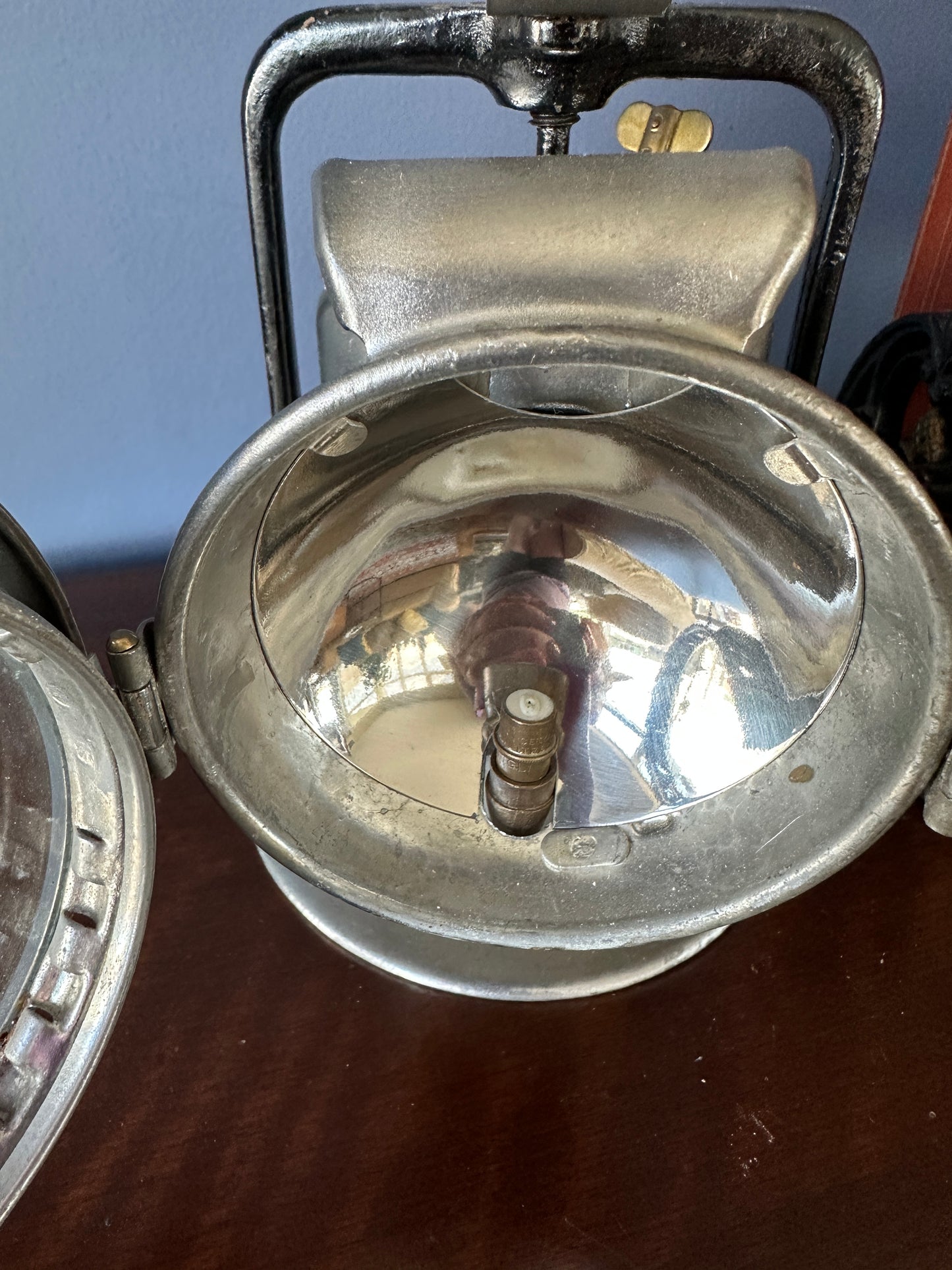 Premier Lamp and Engineering Co "Crestella" Carbide Railway Lantern