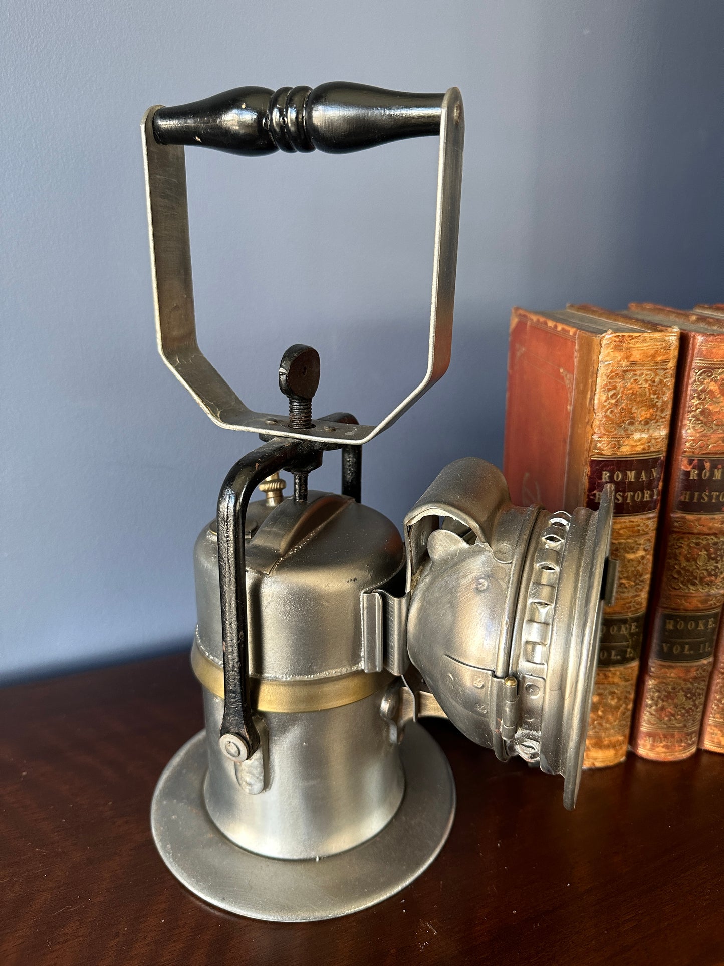 Premier Lamp and Engineering Co "Crestella" Carbide Railway Lantern