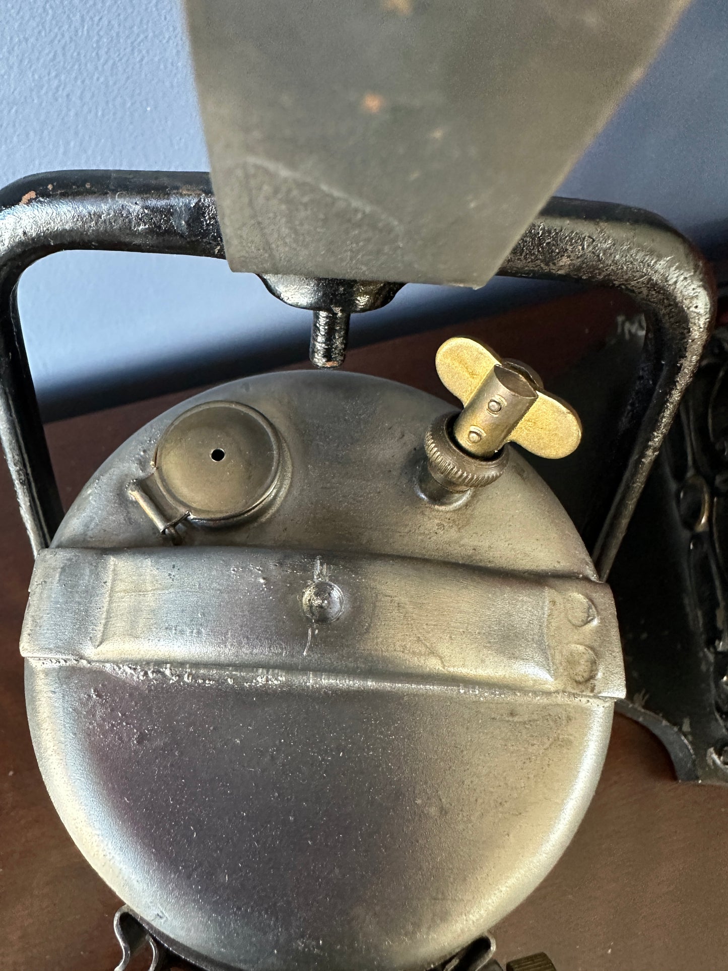 Premier Lamp and Engineering Co "Crestella" Carbide Railway Lantern