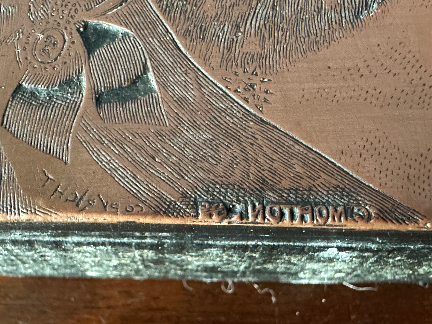 Copper & Wood Letterpress Block Illustration of Queen Victoria