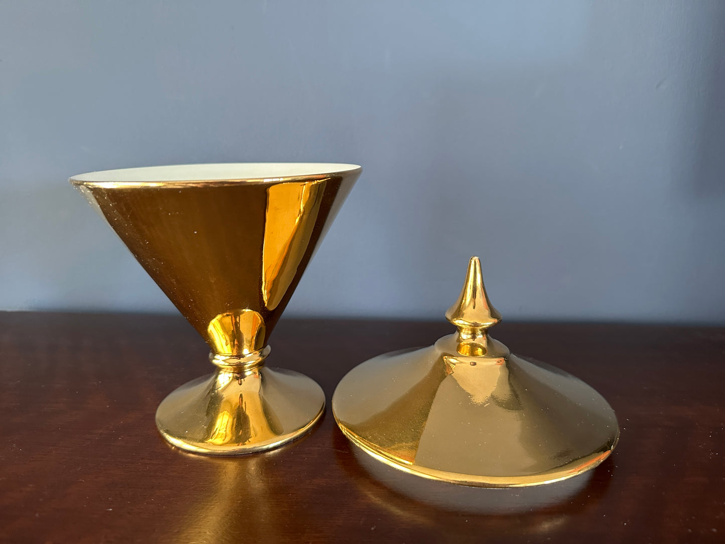 Royal Winton Grimwades "Golden Age" Gordon Candy Dish With Lid