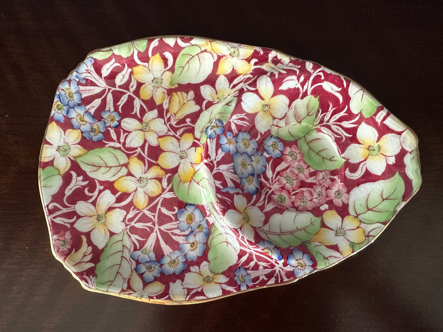 Royal Winton Grimwades "Spring Glory" Chintz Tennis/Snack Set
