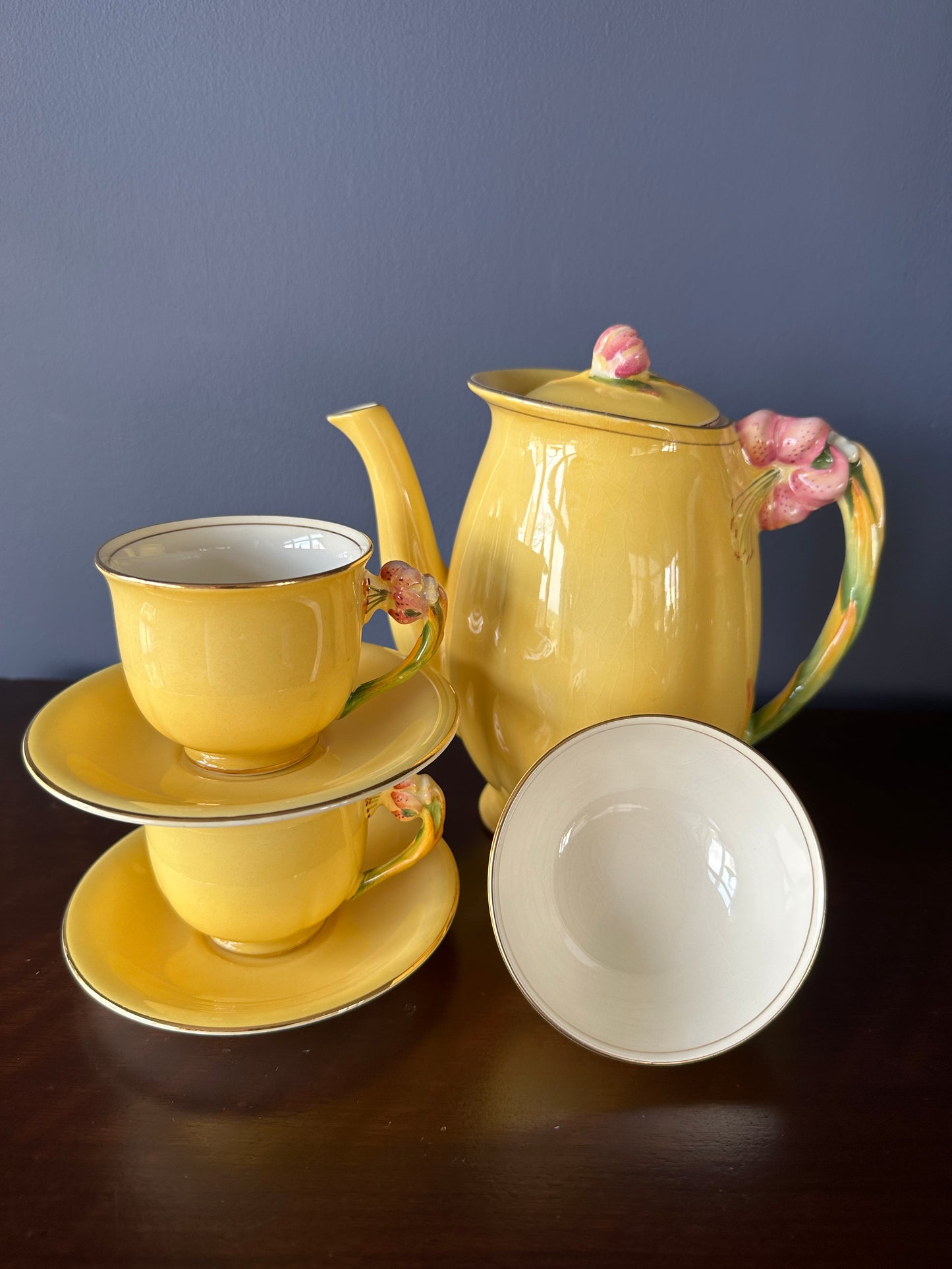 Royal Winton Grimwades Tiger Lily Coffee Set