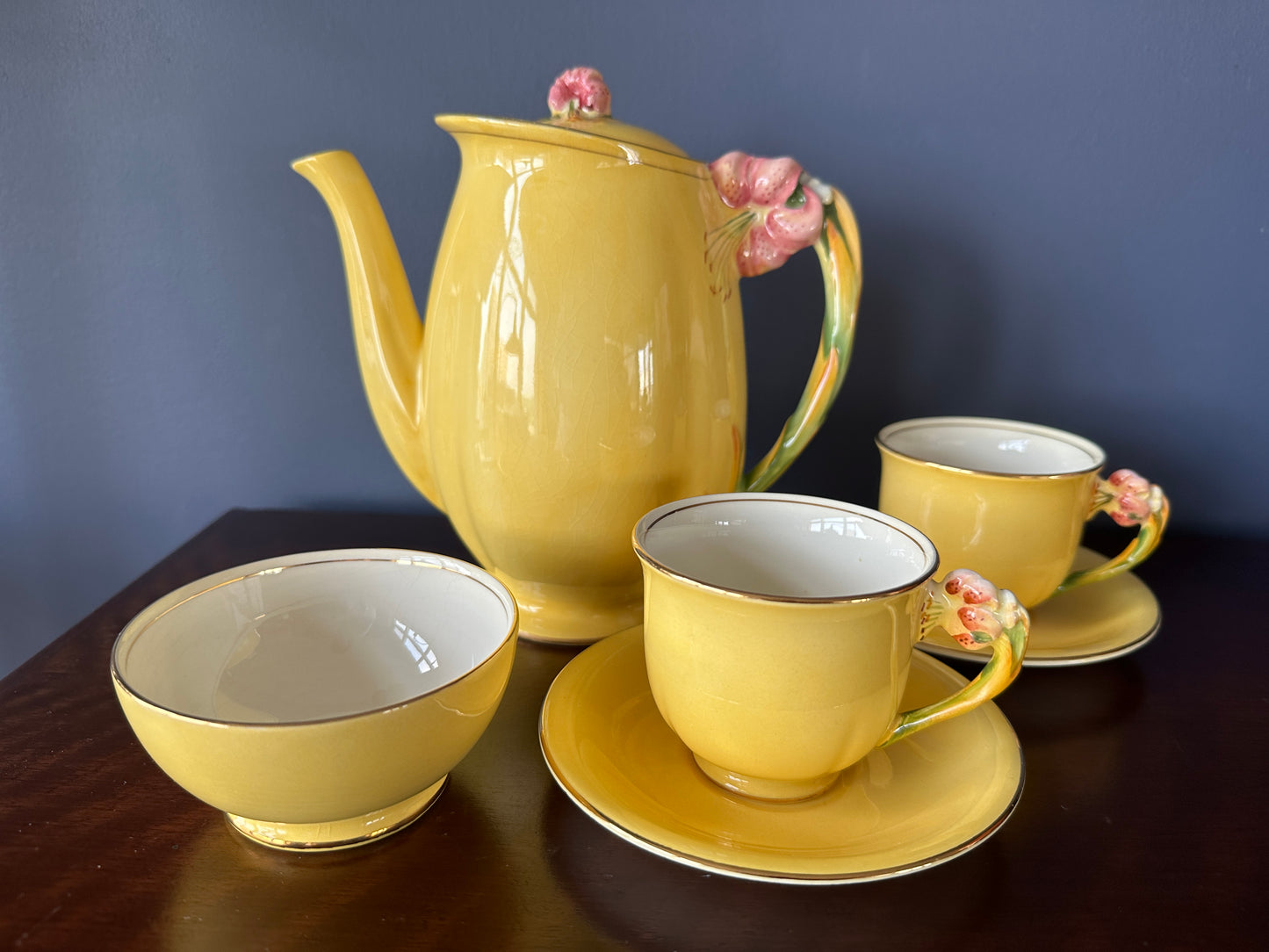 Royal Winton Grimwades Tiger Lily Coffee Set