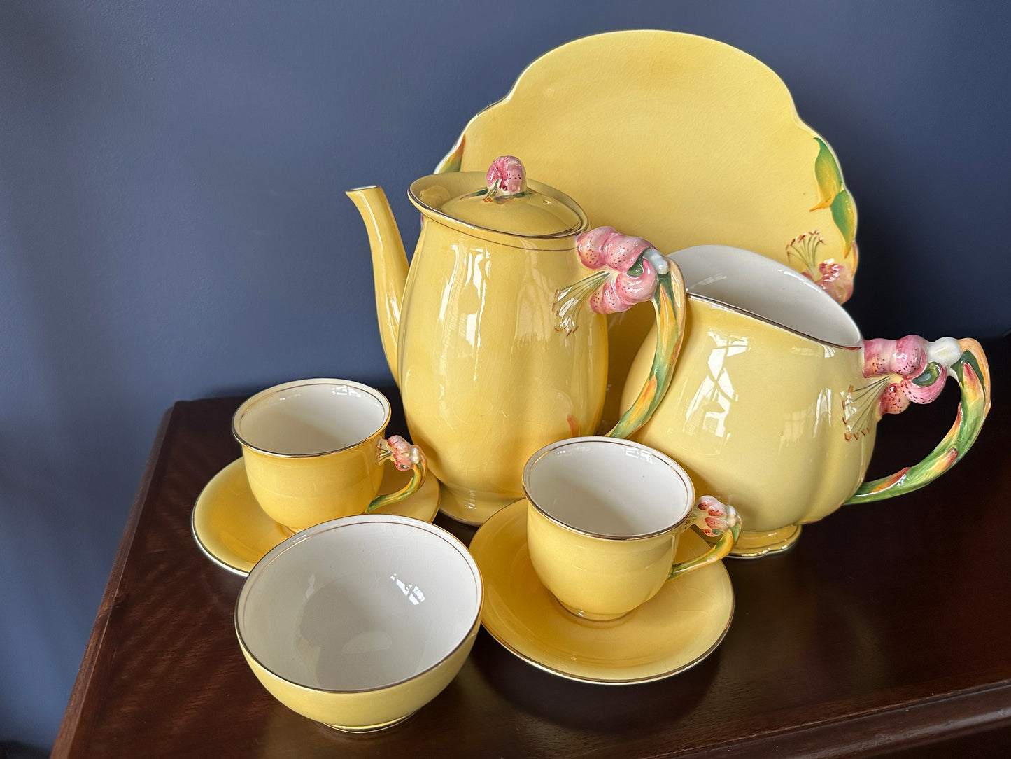 Royal Winton Grimwades Tiger Lily Coffee Set