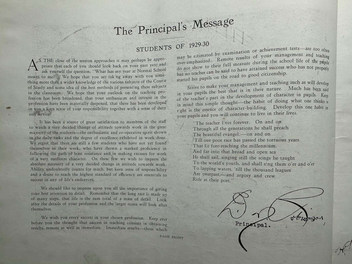 The Annual Provincial Normal School Year Book, Vancouver, BC, 1929-30