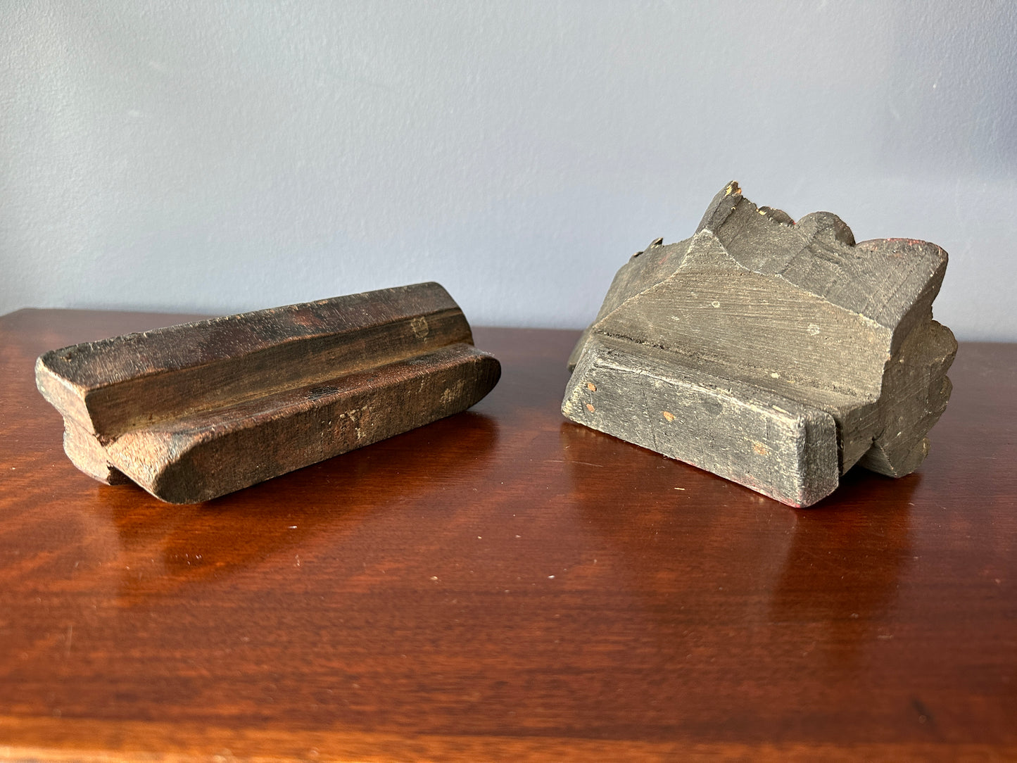 Carved Wooden Wallpaper Stamps / Print Blocks