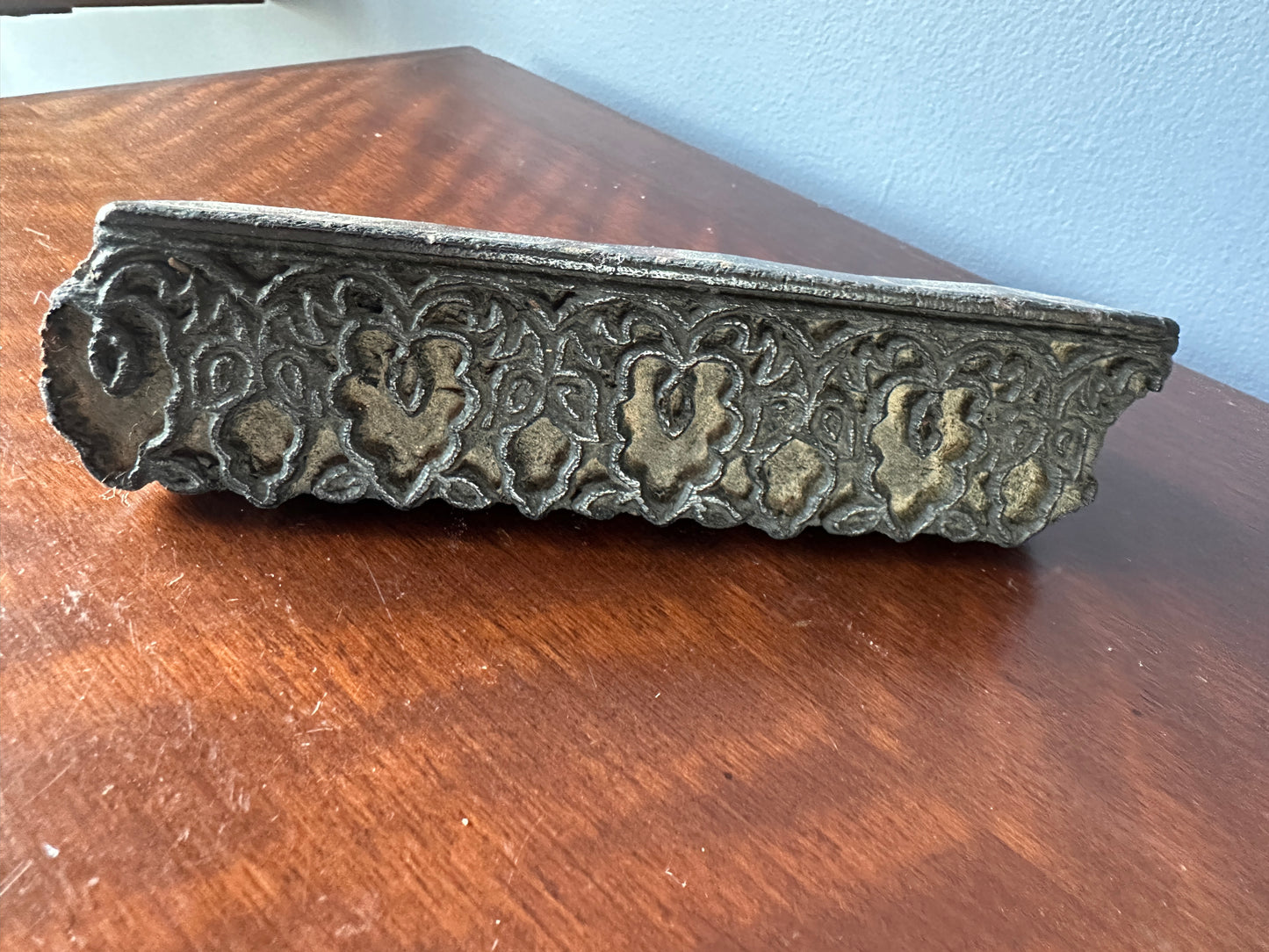 Carved Wooden Wallpaper Stamps / Print Blocks