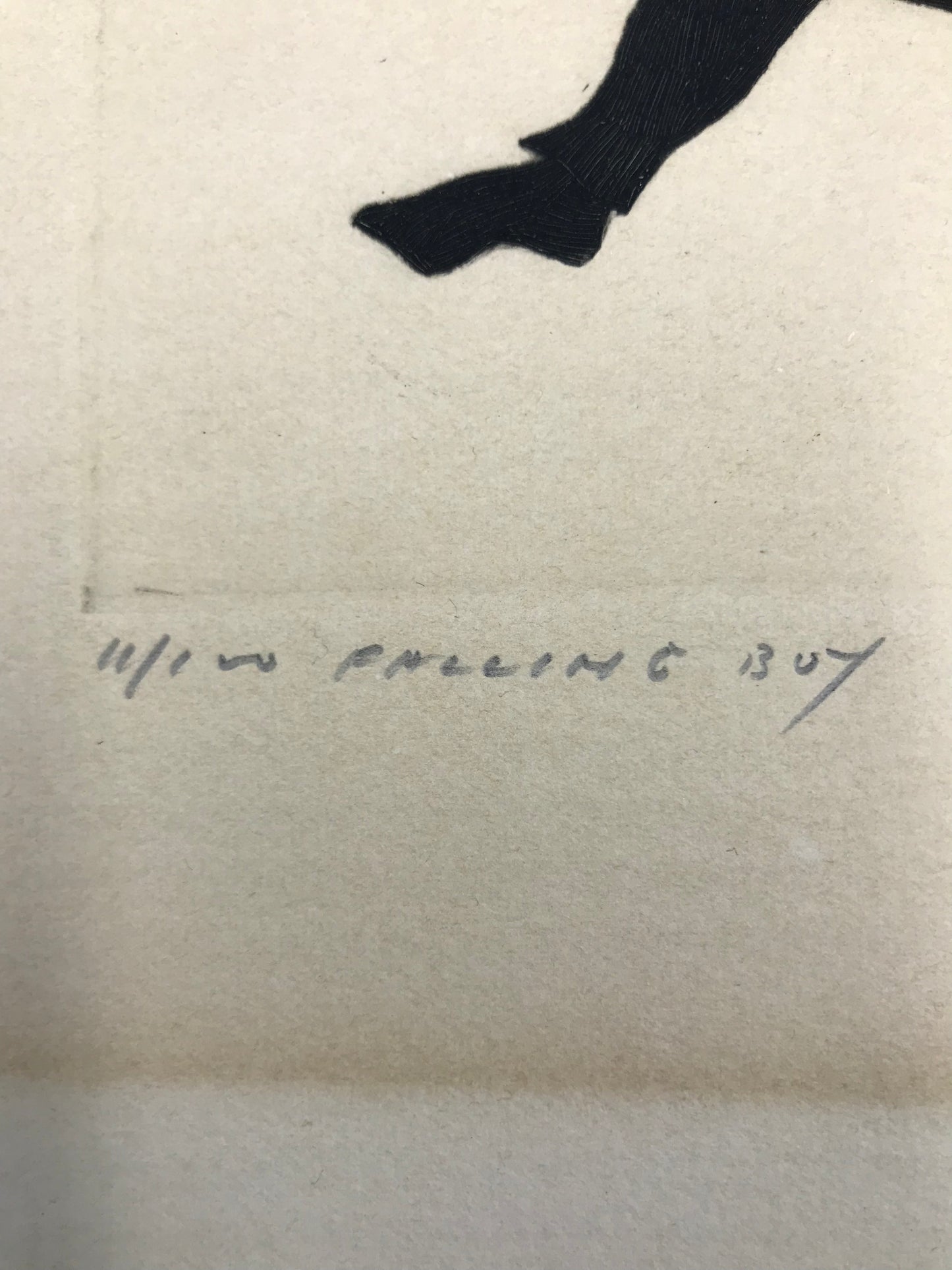 Moe Reinblatt, Falling Boy, Limited Edition Signed Intaglio Etching