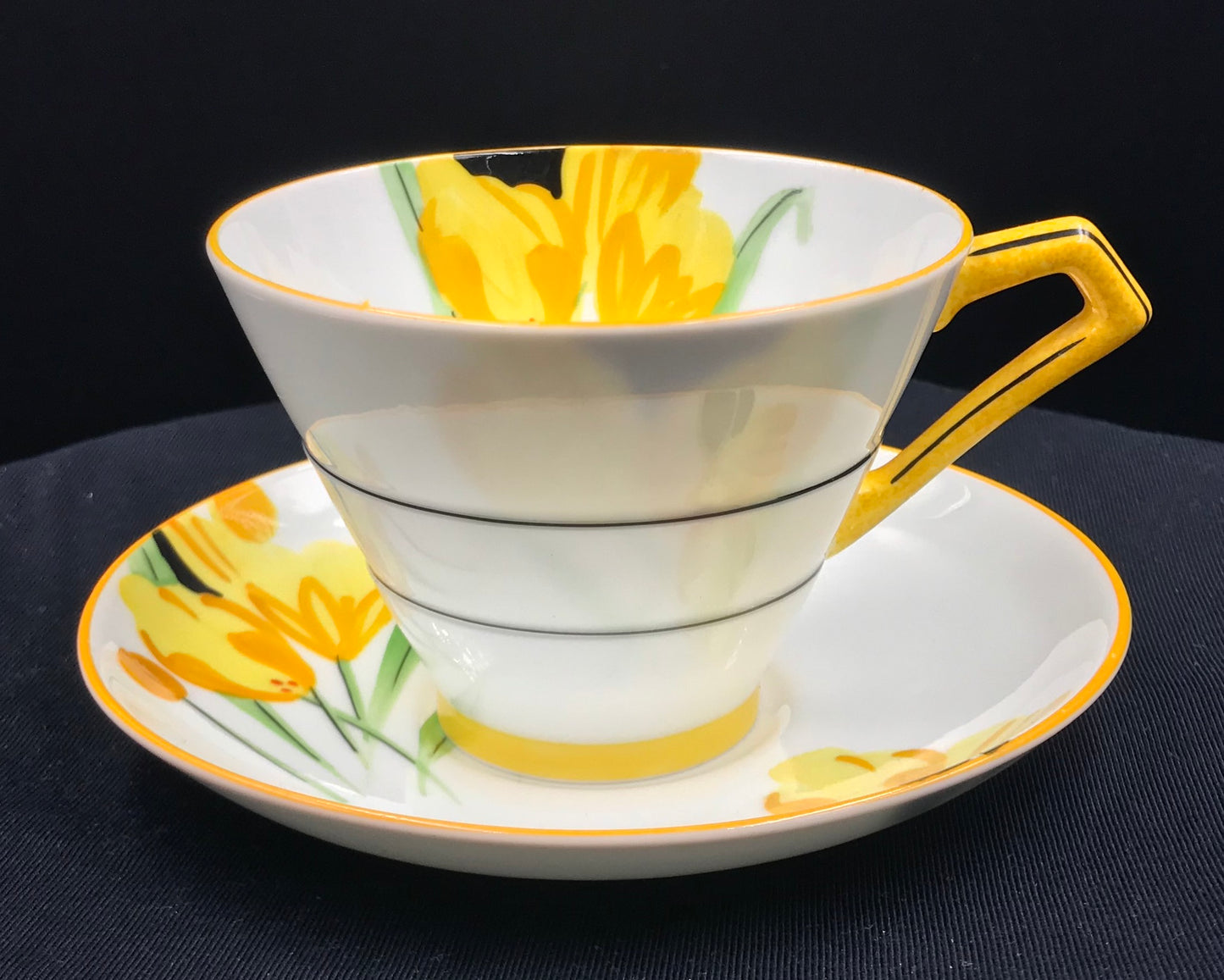 Royal Paragon Art Deco Teacup and Saucer