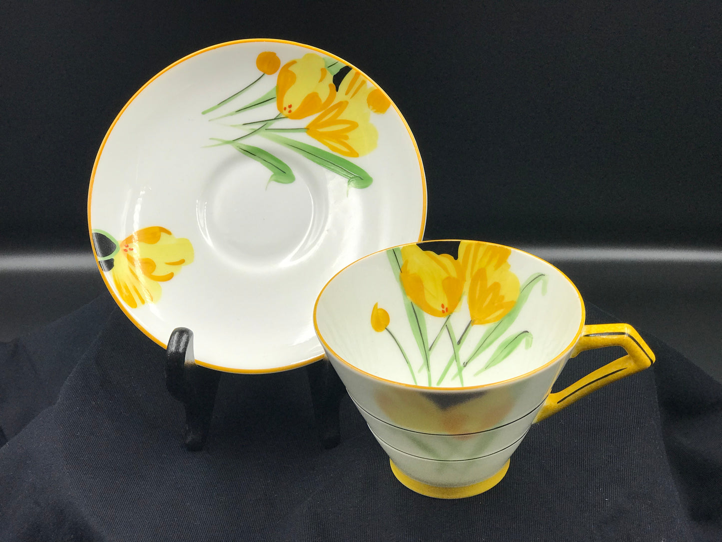 Royal Paragon Art Deco Teacup and Saucer