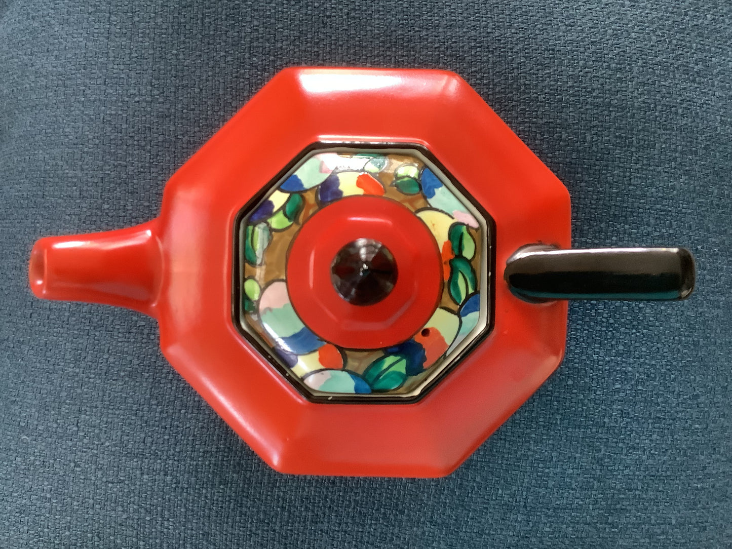 Bursley Ware Teapot and Under Plate