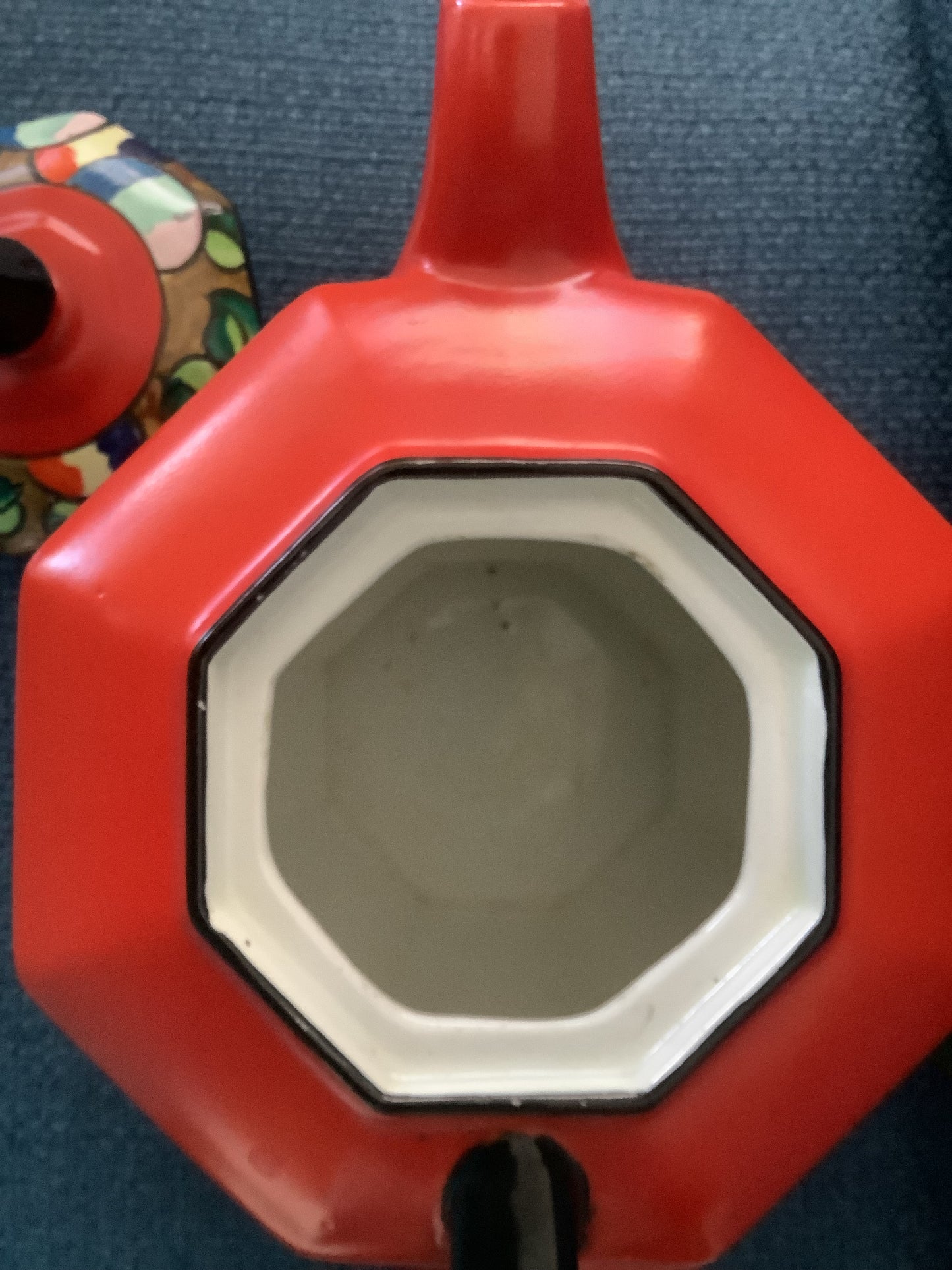 Bursley Ware Teapot and Under Plate