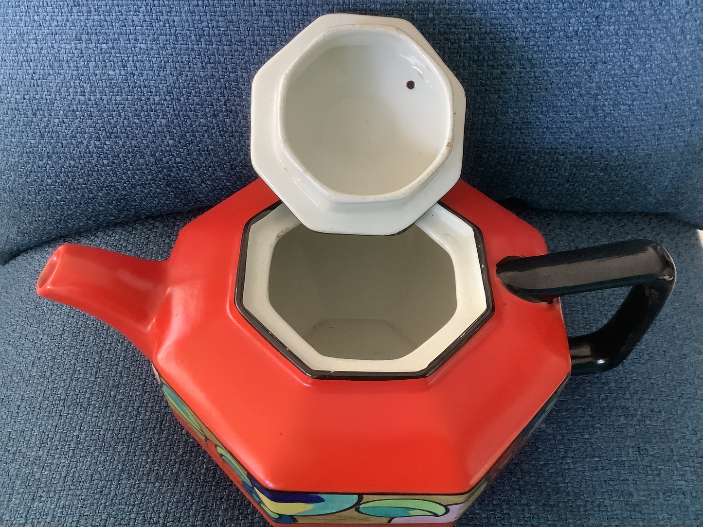 Bursley Ware Teapot and Under Plate