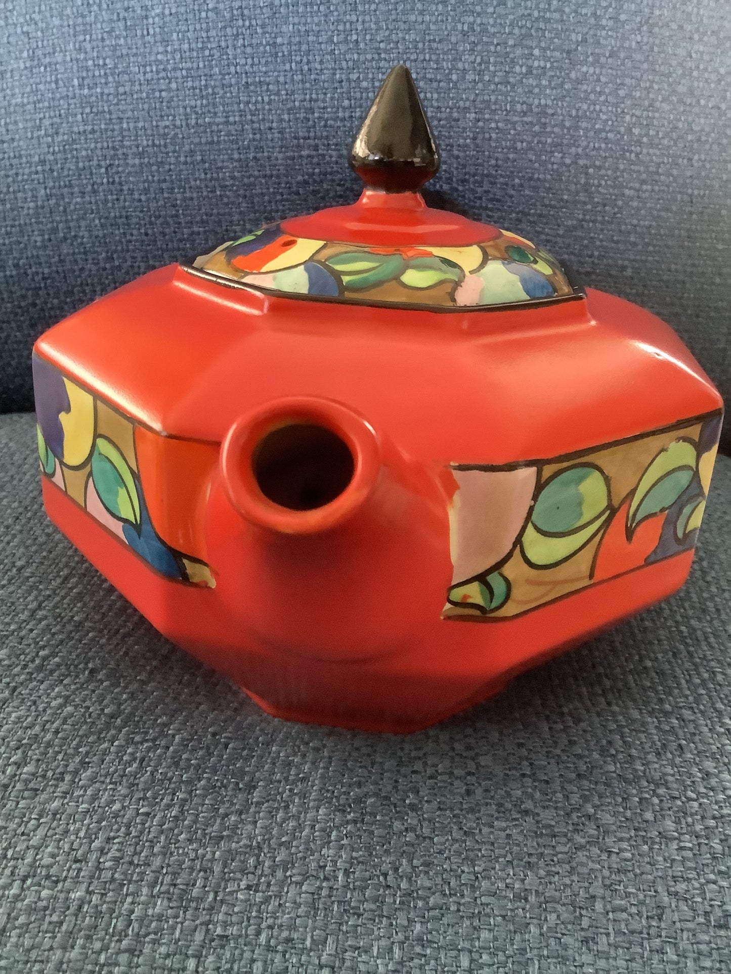 Bursley Ware Teapot and Under Plate