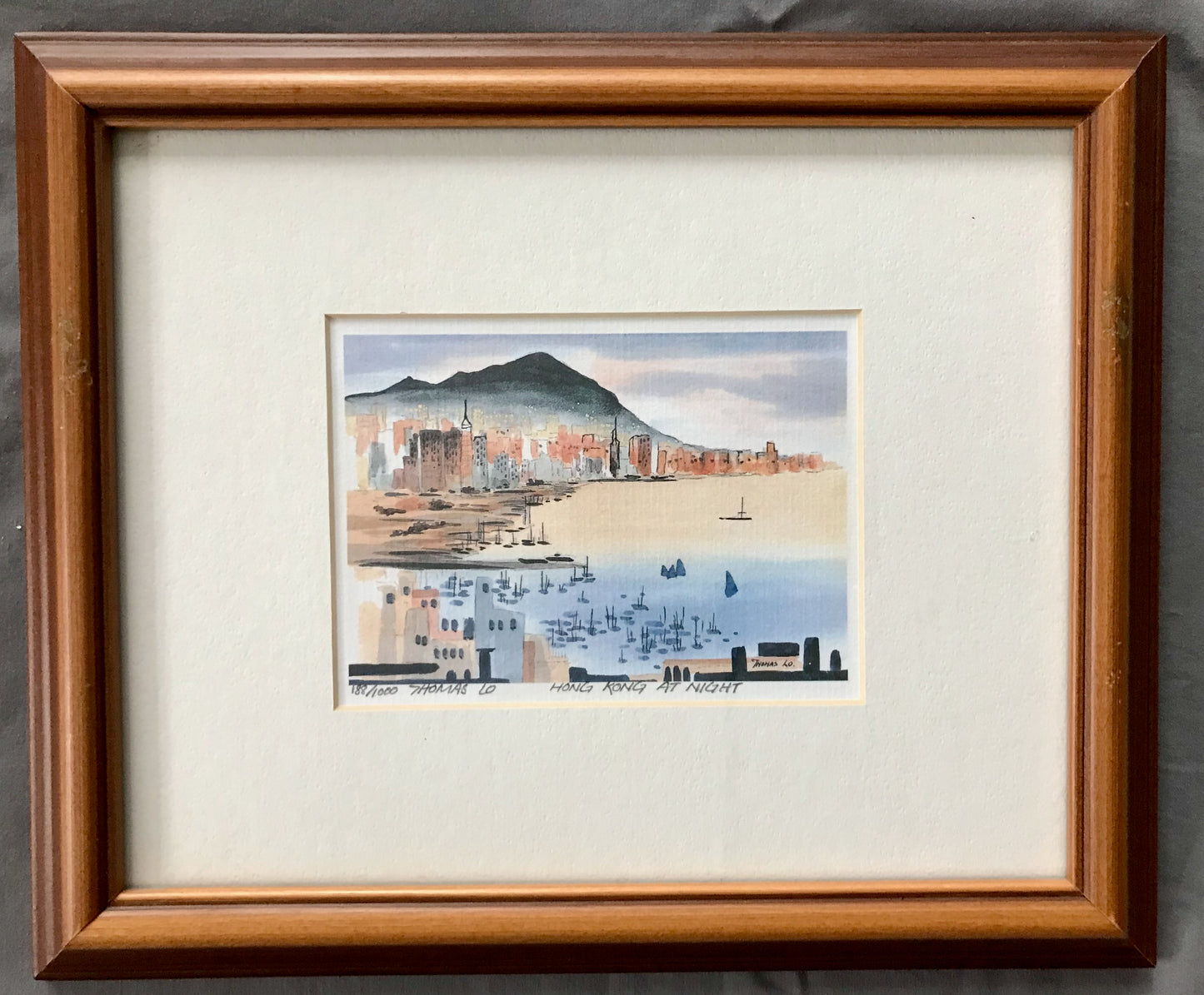 Thomas Lo, Four Scenes From Hong Kong, Limited Edition and Signed Lithographs.