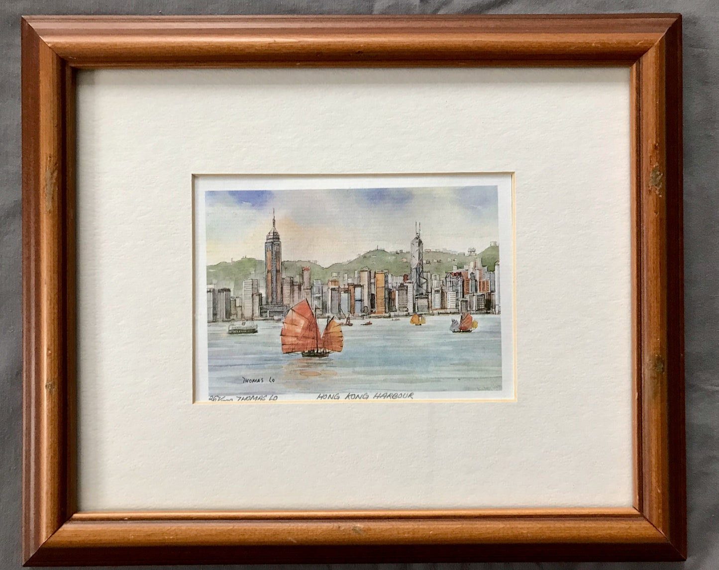 Thomas Lo, Four Scenes From Hong Kong, Limited Edition and Signed Lithographs.